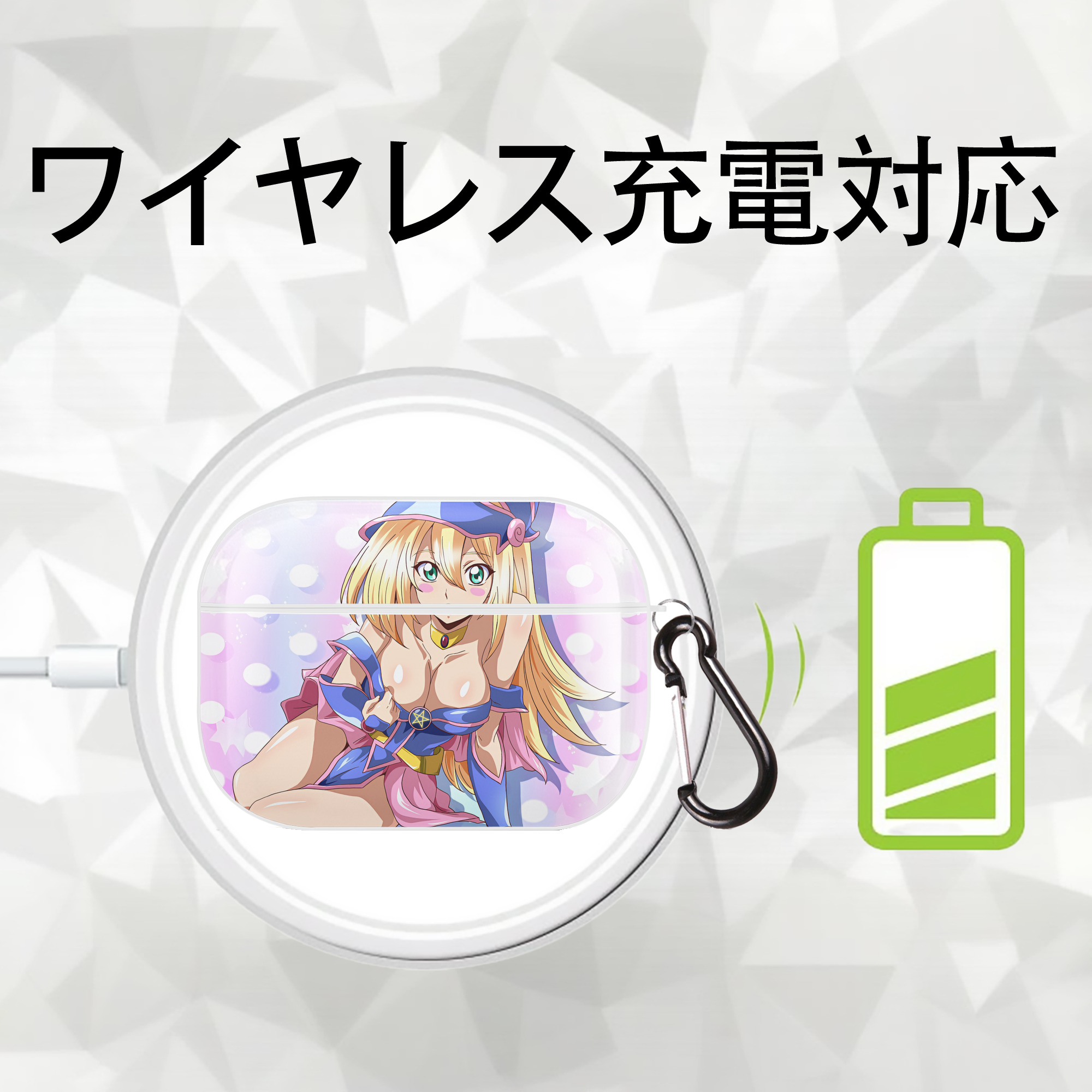 遊☆戯☆王 Yu-Gi-Oh! 【AirPods Pro用】ハードシェル保護ケース 耐衝撃・防指紋・カラビナ付き商品仕様