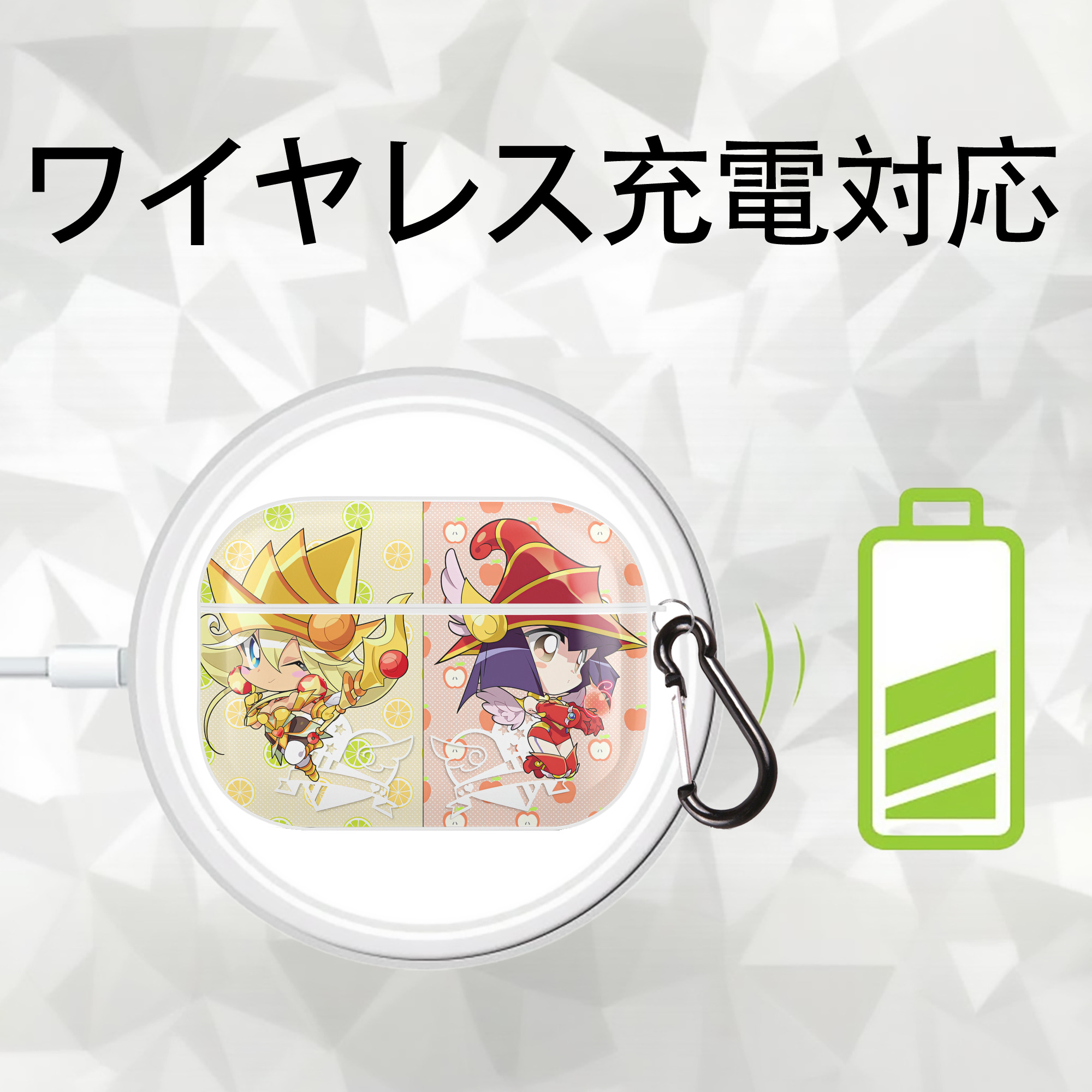 遊☆戯☆王 Yu-Gi-Oh! 【AirPods Pro用】ハードシェル保護ケース 耐衝撃・防指紋・カラビナ付き商品仕様