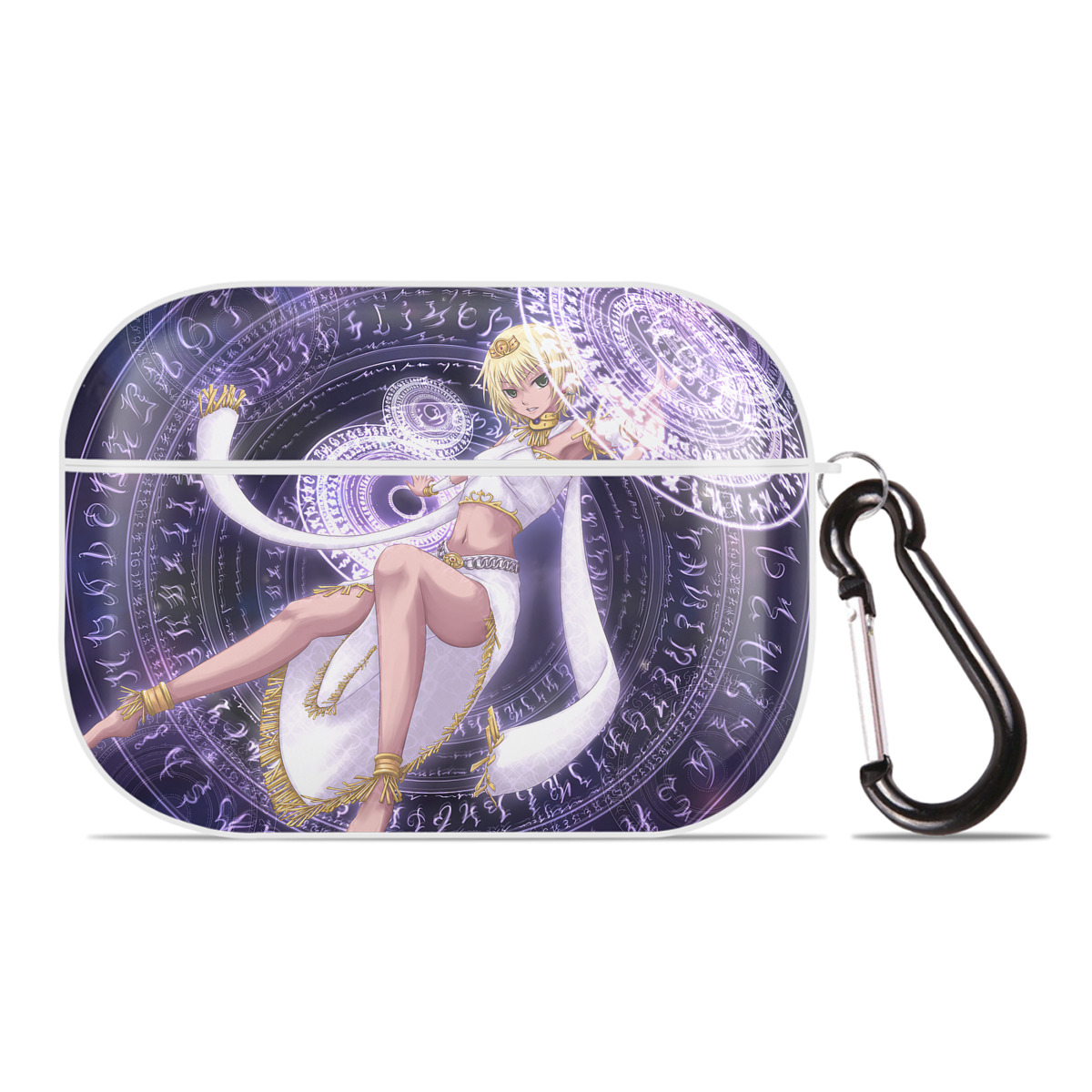 （画像用） 遊☆戯☆王 Yu-Gi-Oh! 【AirPods Pro用】ハードシェル保護ケース 耐衝撃・防指紋・カラビナ付き商品仕様