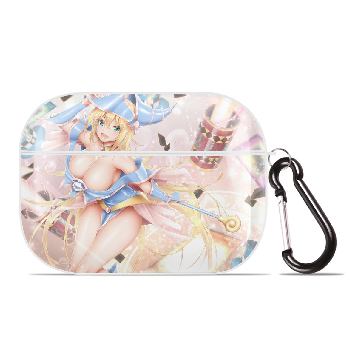 （画像用） 遊☆戯☆王 Yu-Gi-Oh! 【AirPods Pro用】ハードシェル保護ケース 耐衝撃・防指紋・カラビナ付き商品仕様