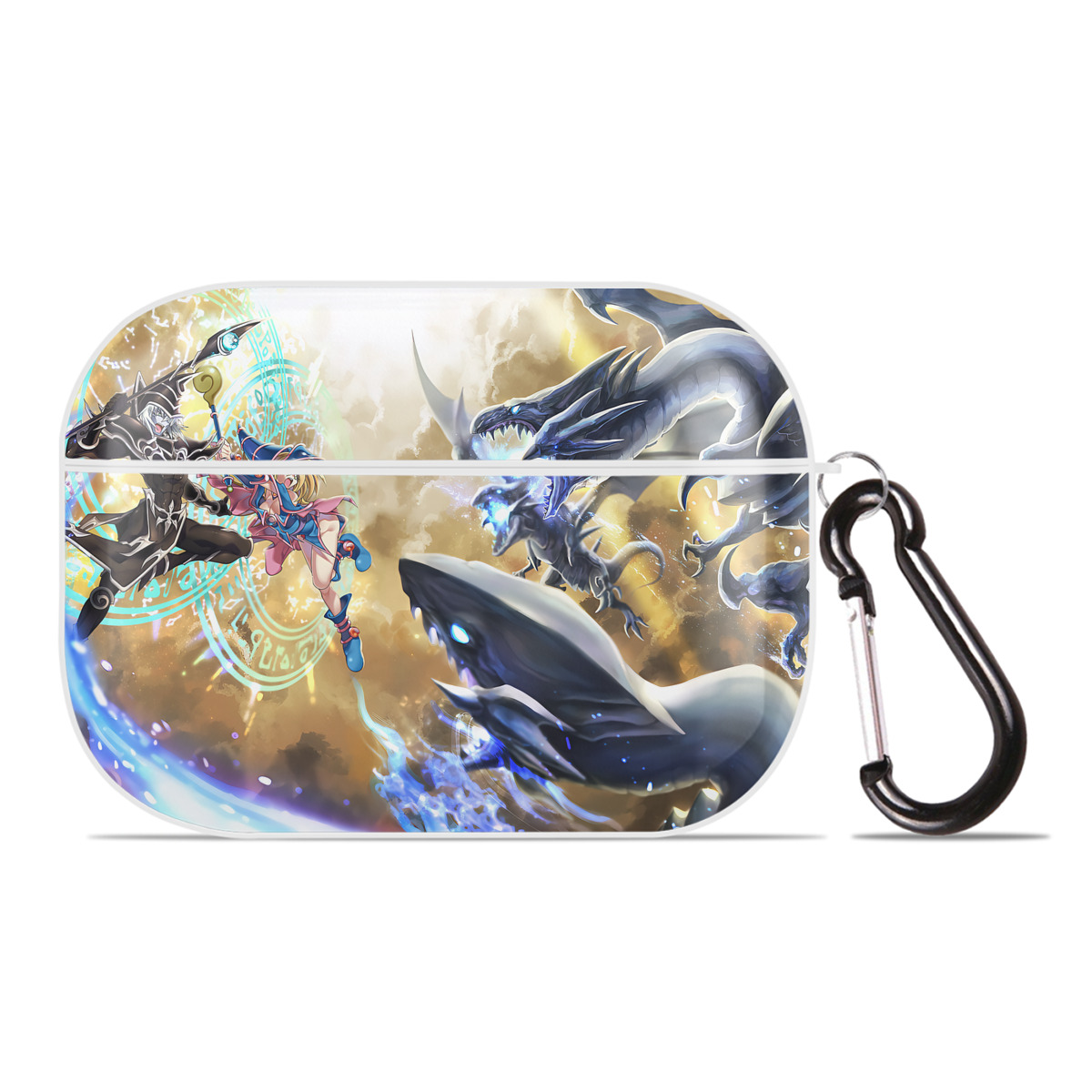 （画像用） 遊☆戯☆王 Yu-Gi-Oh! 【AirPods Pro用】ハードシェル保護ケース 耐衝撃・防指紋・カラビナ付き商品仕様