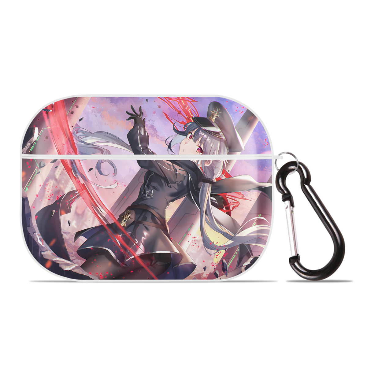 （画像用） 遊☆戯☆王 Yu-Gi-Oh! 【AirPods Pro用】ハードシェル保護ケース 耐衝撃・防指紋・カラビナ付き商品仕様