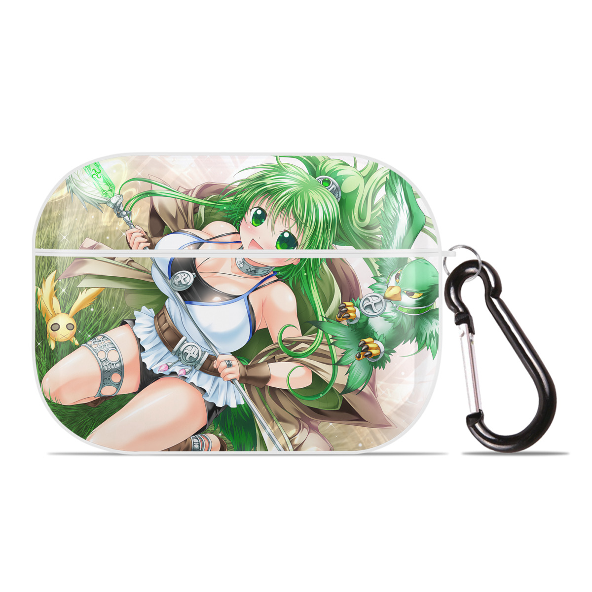 （画像用） 遊☆戯☆王 Yu-Gi-Oh! 【AirPods Pro用】ハードシェル保護ケース 耐衝撃・防指紋・カラビナ付き商品仕様