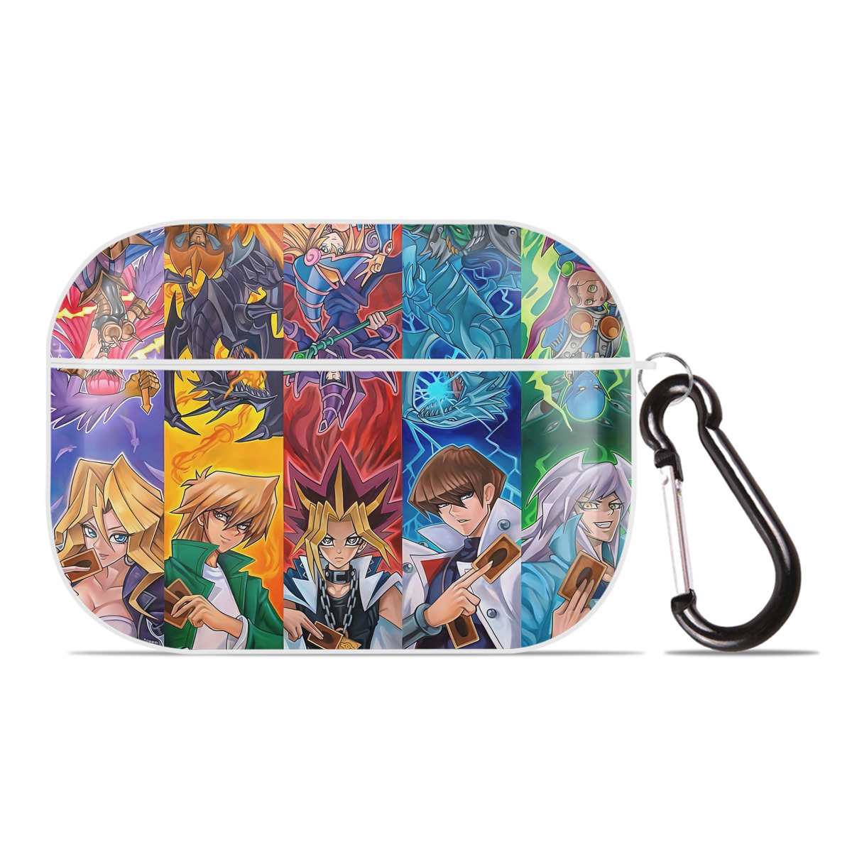 （画像用） 遊☆戯☆王 Yu-Gi-Oh! 【AirPods Pro用】ハードシェル保護ケース 耐衝撃・防指紋・カラビナ付き商品仕様