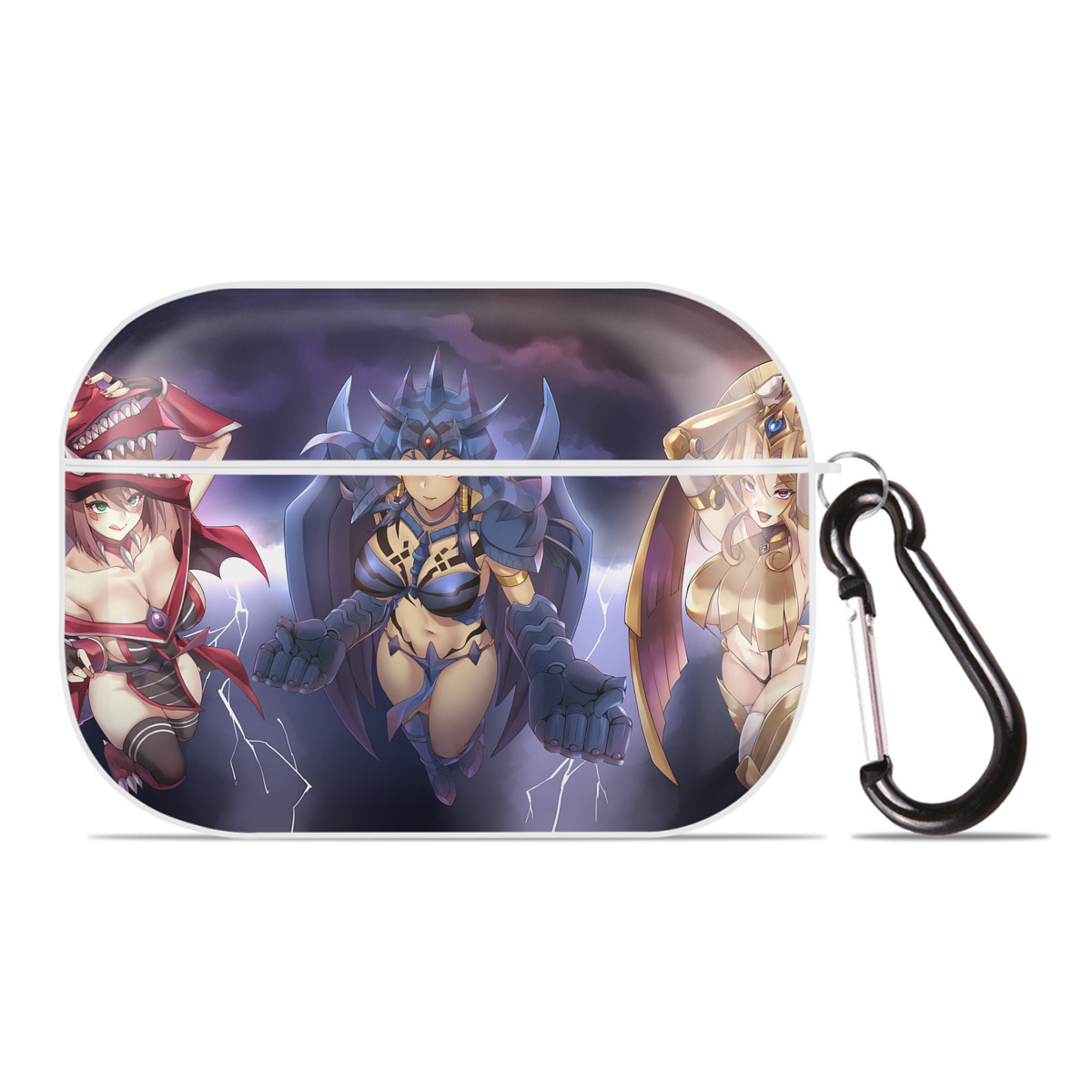 （画像用） 遊☆戯☆王 Yu-Gi-Oh! 【AirPods Pro用】ハードシェル保護ケース 耐衝撃・防指紋・カラビナ付き商品仕様