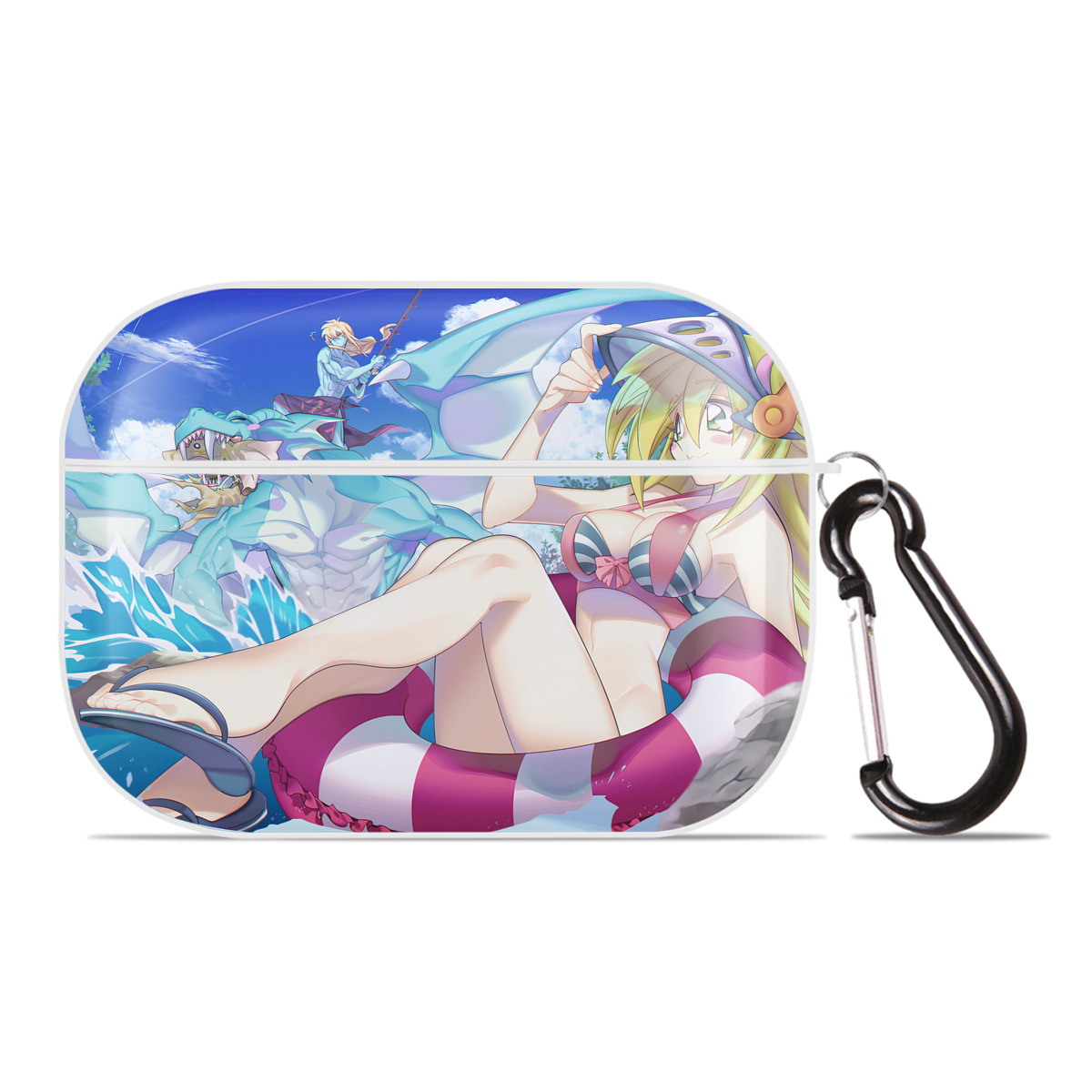（画像用） 遊☆戯☆王 Yu-Gi-Oh! 【AirPods Pro用】ハードシェル保護ケース 耐衝撃・防指紋・カラビナ付き商品仕様