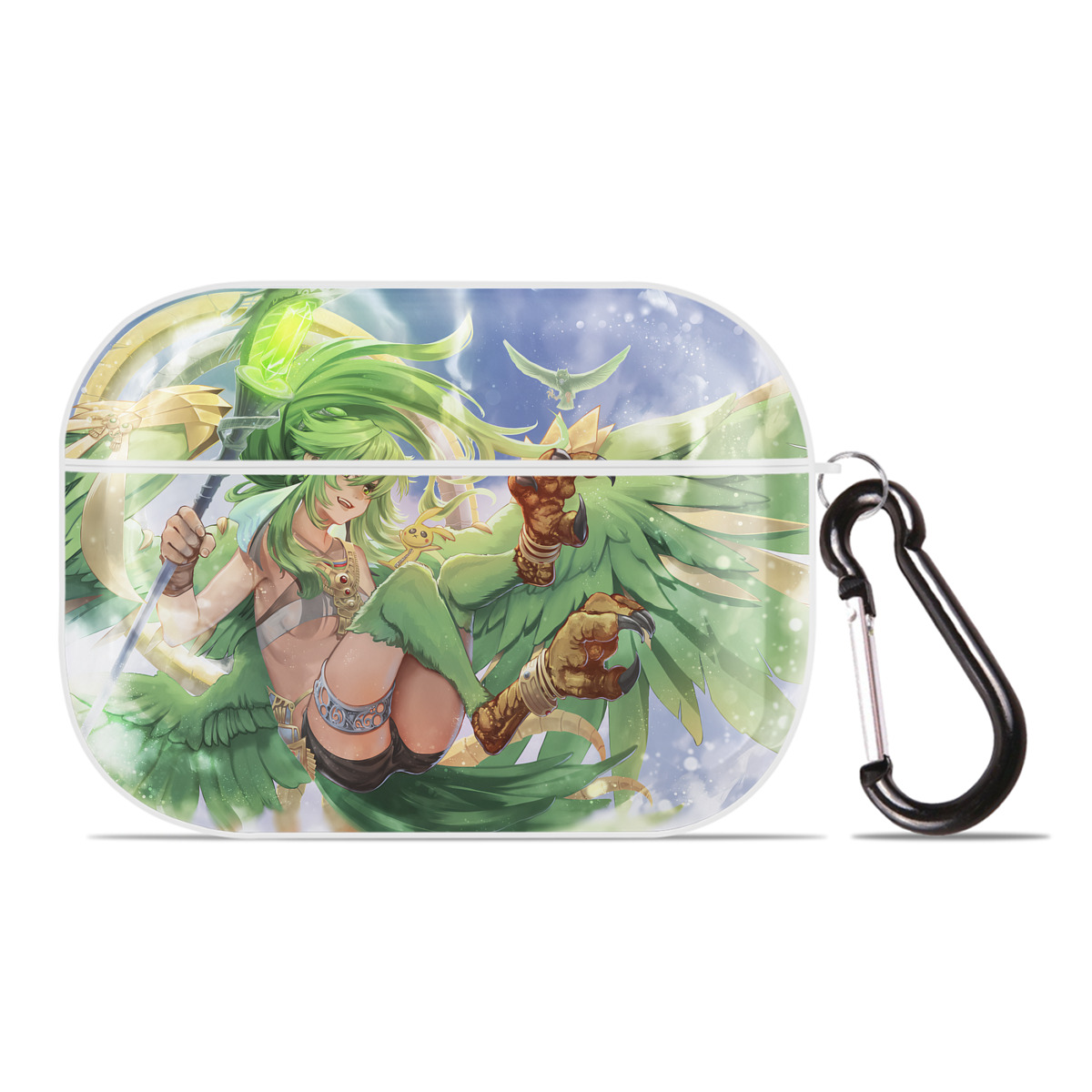 （画像用） 遊☆戯☆王 Yu-Gi-Oh! 【AirPods Pro用】ハードシェル保護ケース 耐衝撃・防指紋・カラビナ付き商品仕様