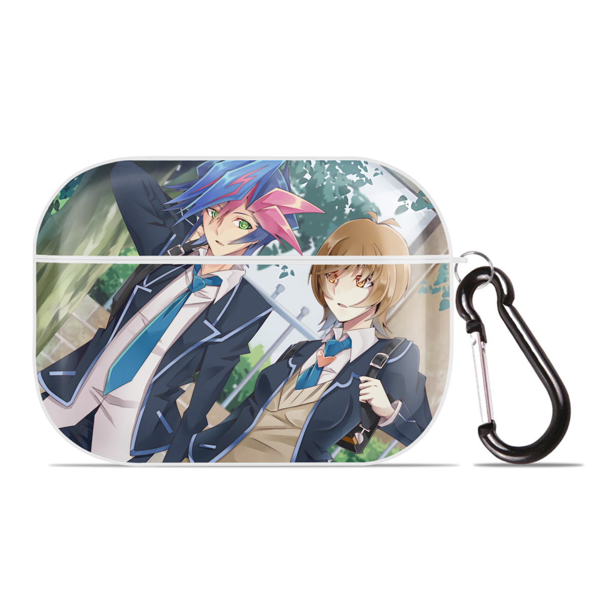 （画像用） 遊☆戯☆王 Yu-Gi-Oh! 【AirPods Pro用】ハードシェル保護ケース 耐衝撃・防指紋・カラビナ付き商品仕様