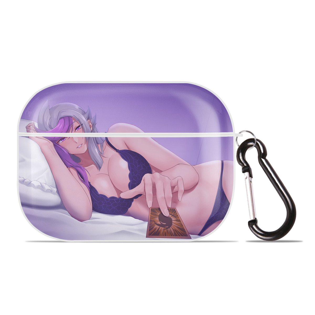 （画像用） 遊☆戯☆王 Yu-Gi-Oh! 【AirPods Pro用】ハードシェル保護ケース 耐衝撃・防指紋・カラビナ付き商品仕様