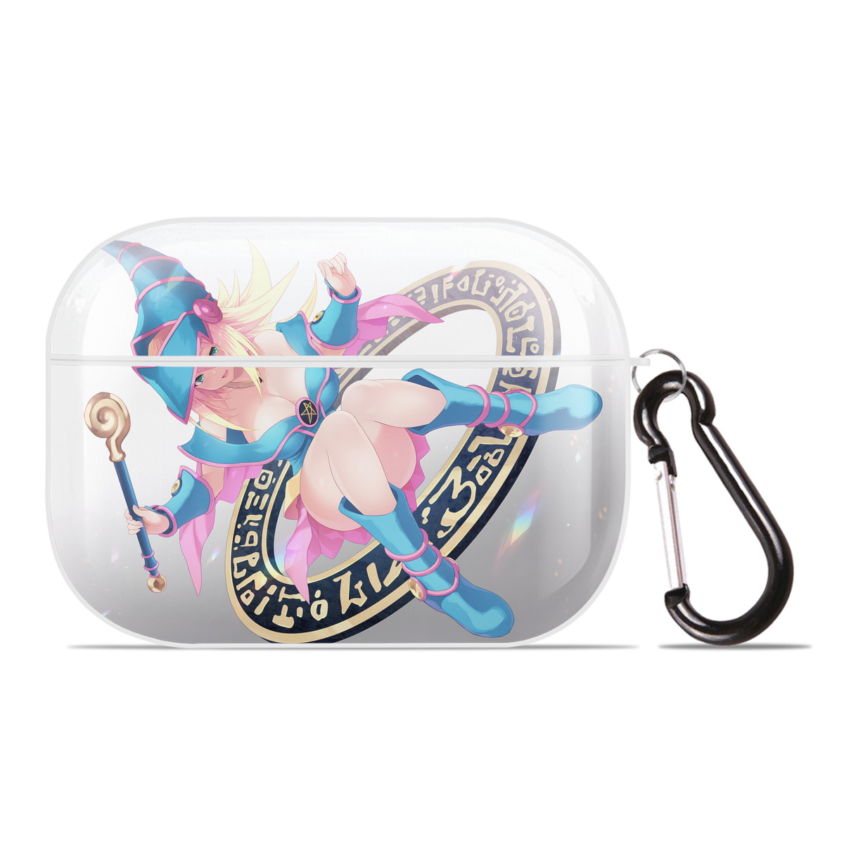 （画像用） 遊☆戯☆王 Yu-Gi-Oh! 【AirPods Pro用】ハードシェル保護ケース 耐衝撃・防指紋・カラビナ付き商品仕様