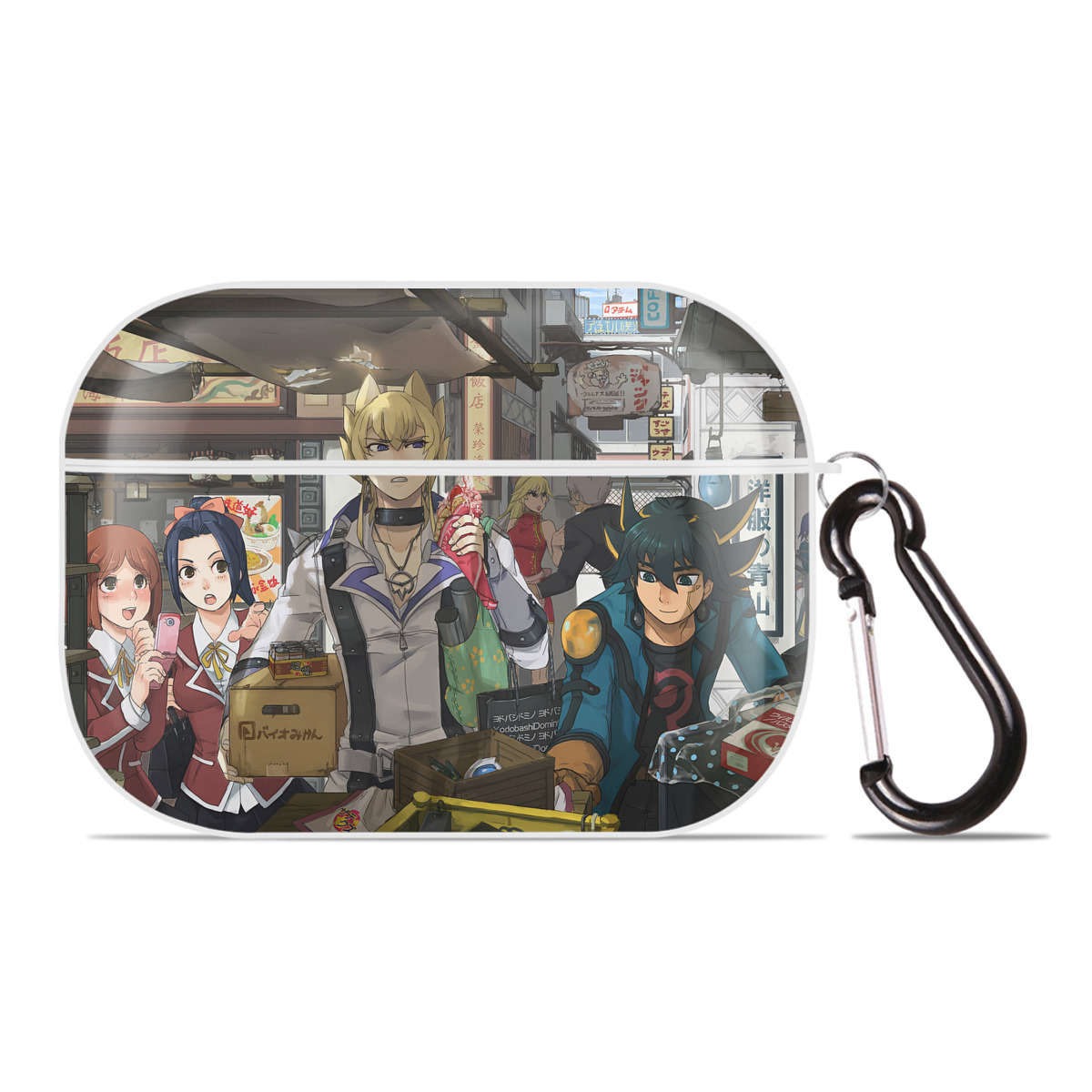 （画像用） 遊☆戯☆王 Yu-Gi-Oh! 【AirPods Pro用】ハードシェル保護ケース 耐衝撃・防指紋・カラビナ付き商品仕様