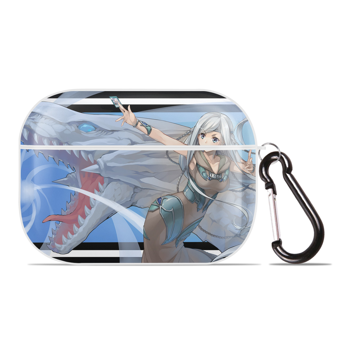 （画像用） 遊☆戯☆王 Yu-Gi-Oh! 【AirPods Pro用】ハードシェル保護ケース 耐衝撃・防指紋・カラビナ付き商品仕様