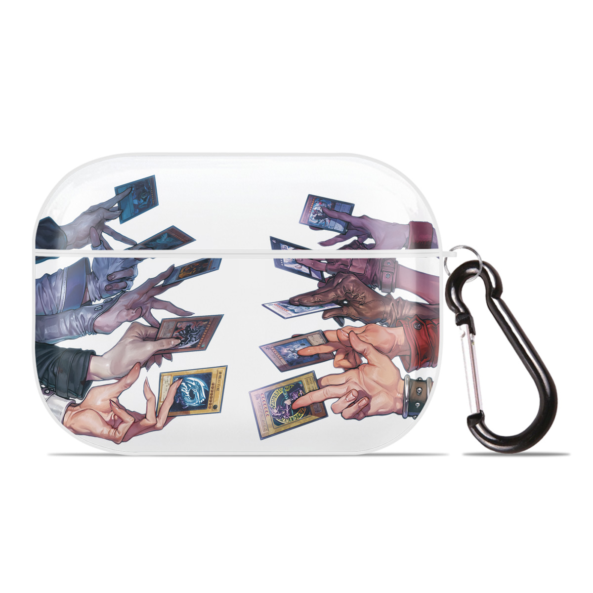 （画像用） 遊☆戯☆王 Yu-Gi-Oh! 【AirPods Pro用】ハードシェル保護ケース 耐衝撃・防指紋・カラビナ付き商品仕様