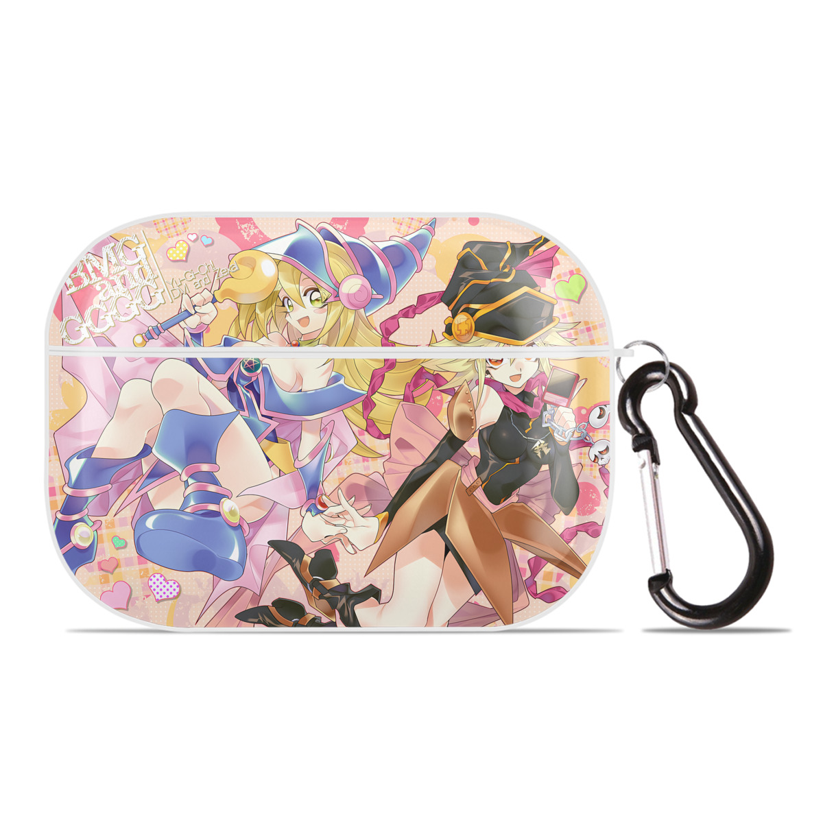 （画像用） 遊☆戯☆王 Yu-Gi-Oh! 【AirPods Pro用】ハードシェル保護ケース 耐衝撃・防指紋・カラビナ付き商品仕様