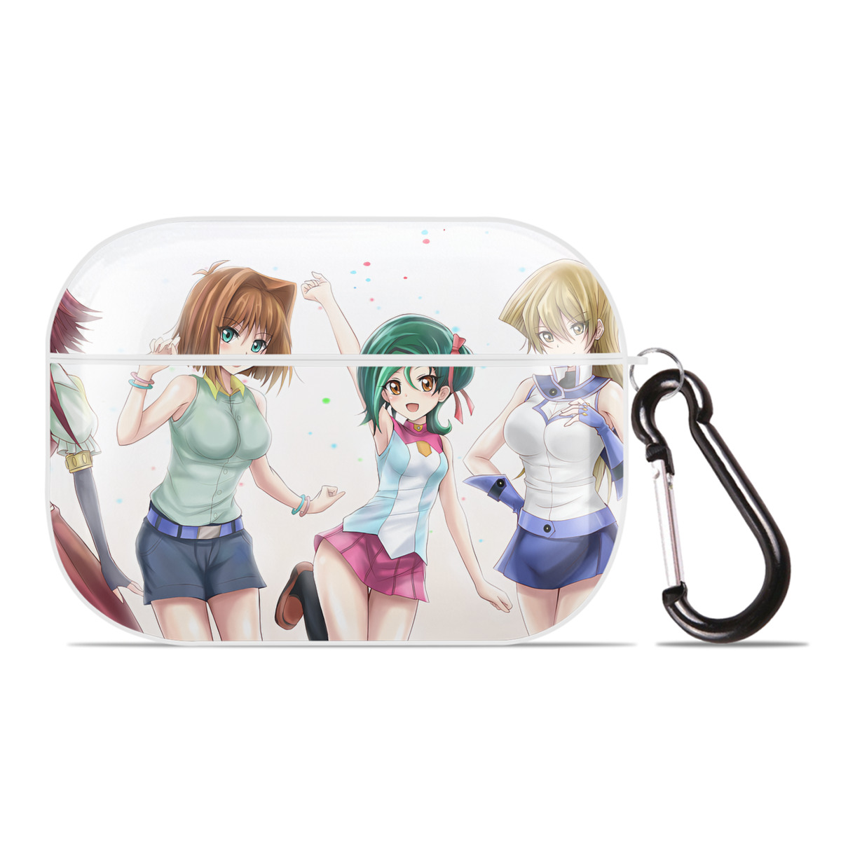 （画像用） 遊☆戯☆王 Yu-Gi-Oh! 【AirPods Pro用】ハードシェル保護ケース 耐衝撃・防指紋・カラビナ付き商品仕様
