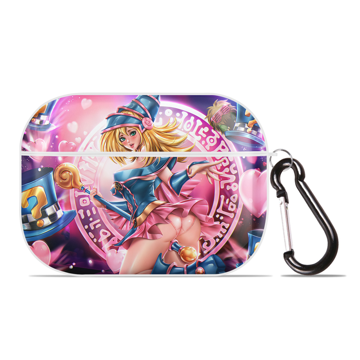 （画像用） 遊☆戯☆王 Yu-Gi-Oh! 【AirPods Pro用】ハードシェル保護ケース 耐衝撃・防指紋・カラビナ付き商品仕様