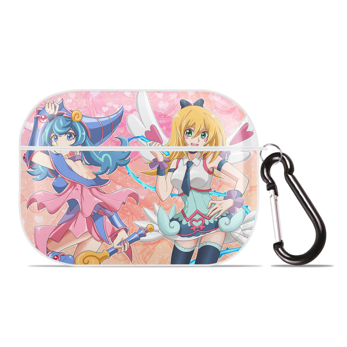 （画像用） 遊☆戯☆王 Yu-Gi-Oh! 【AirPods Pro用】ハードシェル保護ケース 耐衝撃・防指紋・カラビナ付き商品仕様