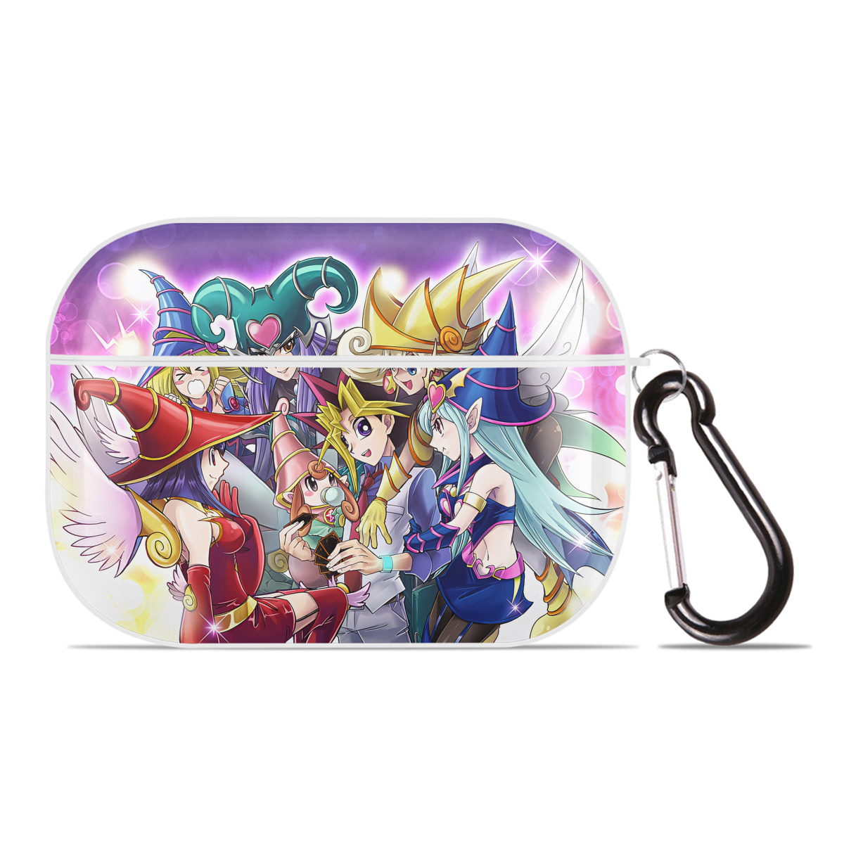 （画像用） 遊☆戯☆王 Yu-Gi-Oh! 【AirPods Pro用】ハードシェル保護ケース 耐衝撃・防指紋・カラビナ付き商品仕様