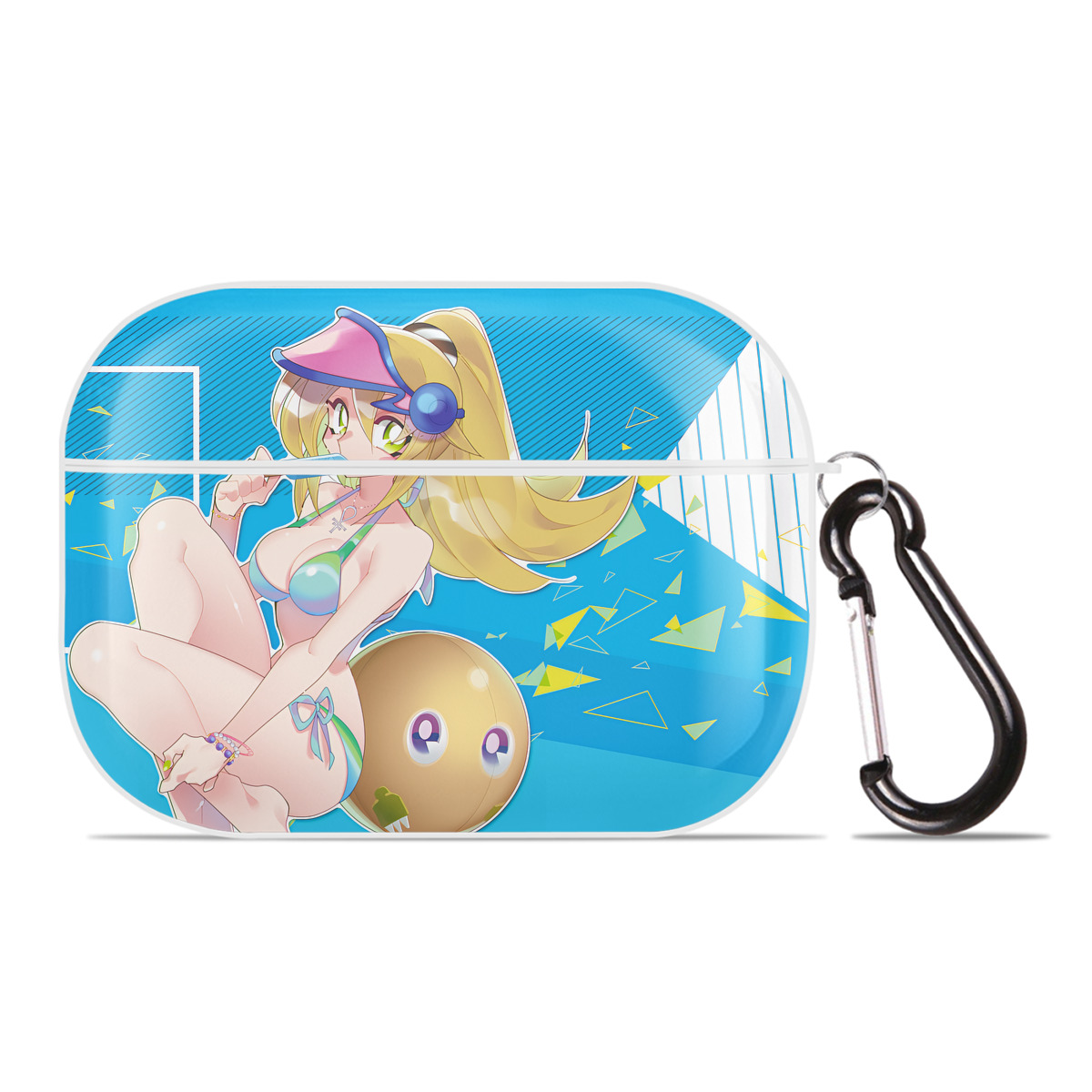 （画像用） 遊☆戯☆王 Yu-Gi-Oh! 【AirPods Pro用】ハードシェル保護ケース 耐衝撃・防指紋・カラビナ付き商品仕様