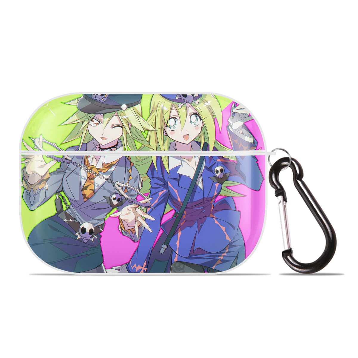 （画像用） 遊☆戯☆王 Yu-Gi-Oh! 【AirPods Pro用】ハードシェル保護ケース 耐衝撃・防指紋・カラビナ付き商品仕様