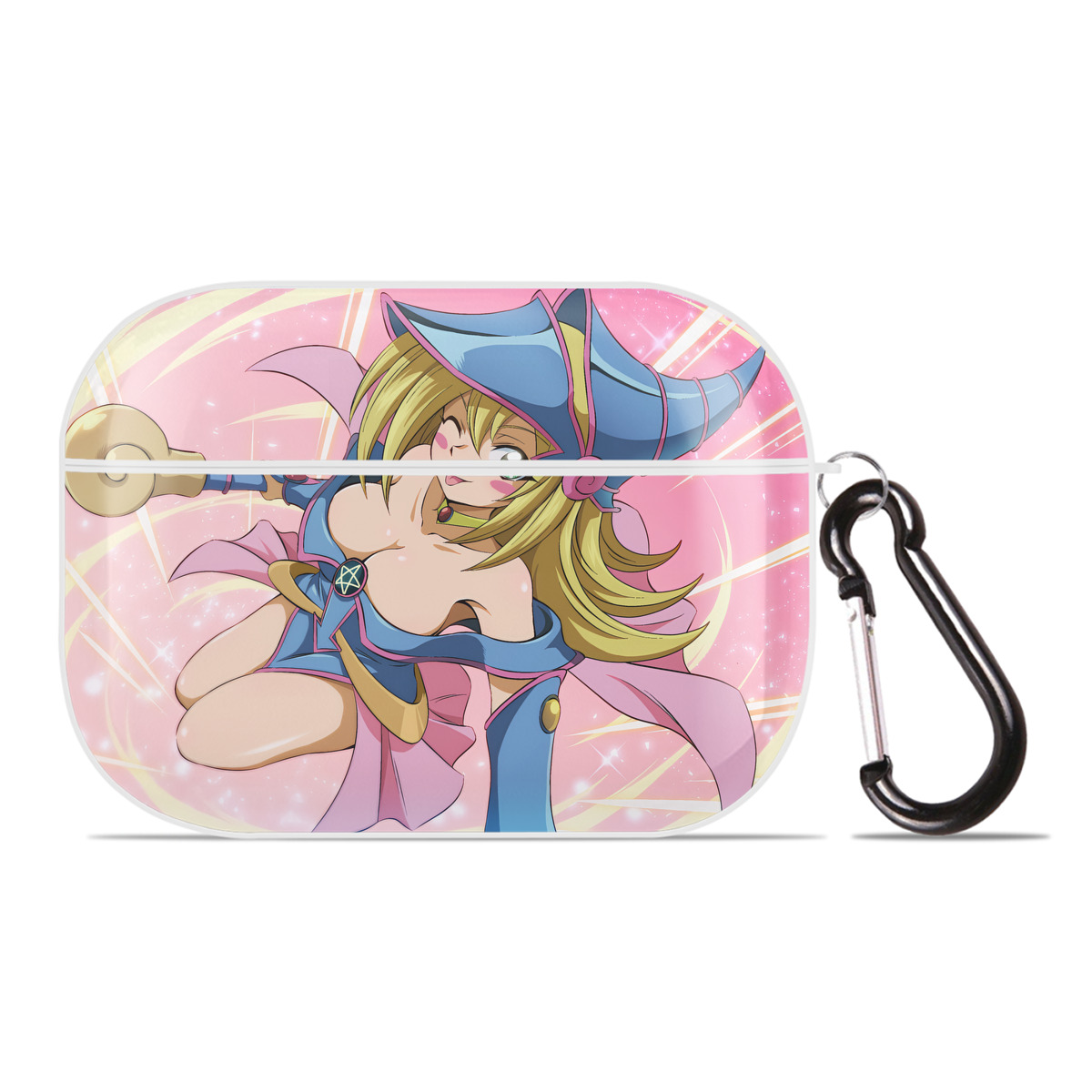 （画像用） 遊☆戯☆王 Yu-Gi-Oh! 【AirPods Pro用】ハードシェル保護ケース 耐衝撃・防指紋・カラビナ付き商品仕様