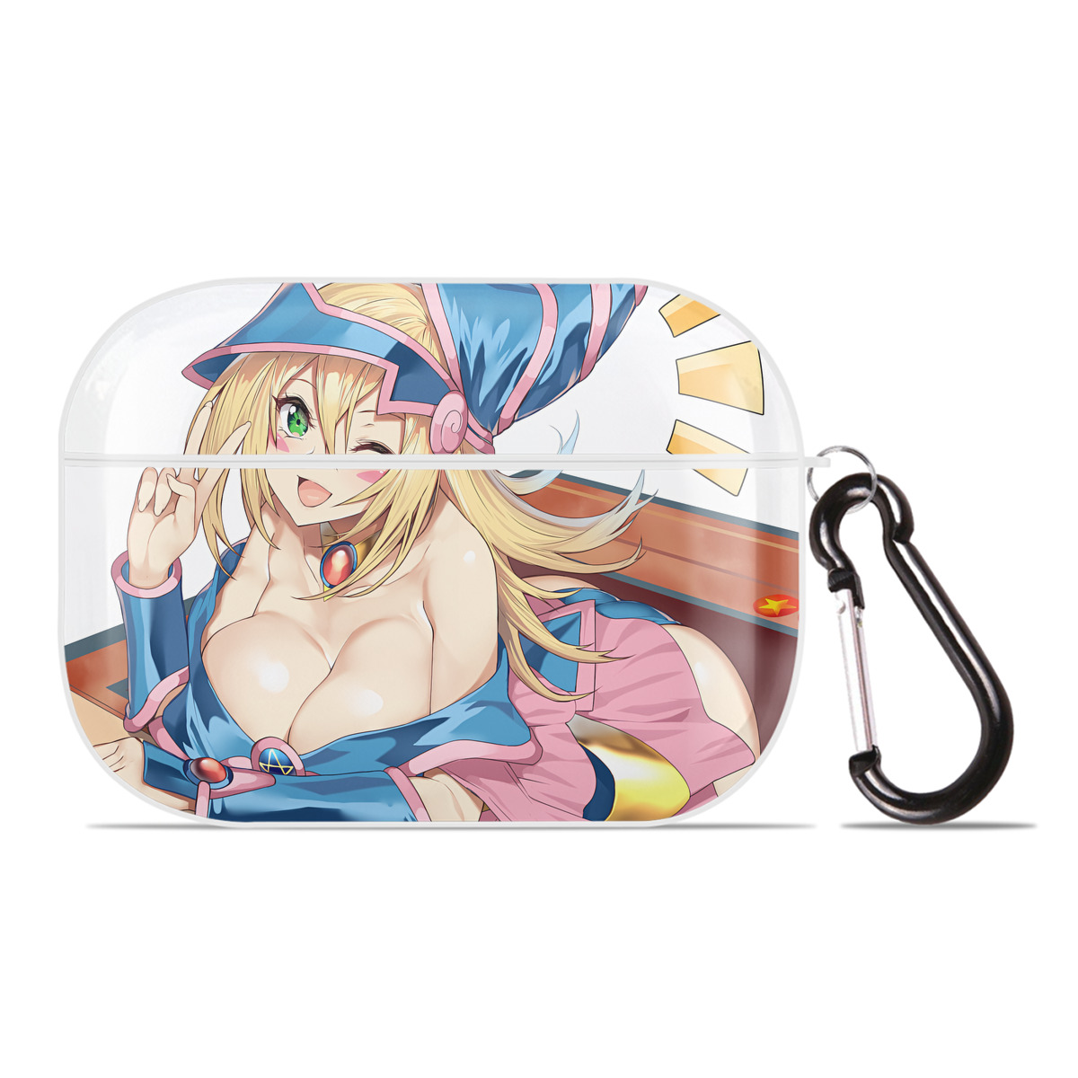 （画像用） 遊☆戯☆王 Yu-Gi-Oh! 【AirPods Pro用】ハードシェル保護ケース 耐衝撃・防指紋・カラビナ付き商品仕様