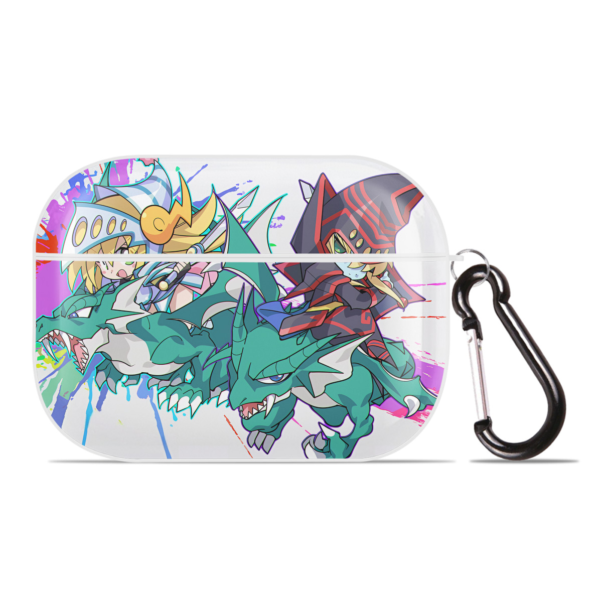 （画像用） 遊☆戯☆王 Yu-Gi-Oh! 【AirPods Pro用】ハードシェル保護ケース 耐衝撃・防指紋・カラビナ付き商品仕様