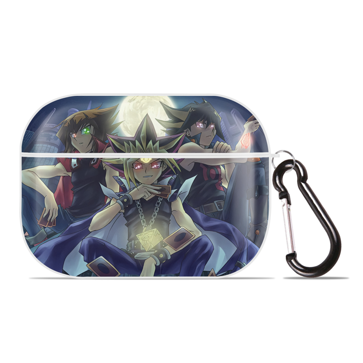 （画像用） 遊☆戯☆王 Yu-Gi-Oh! 【AirPods Pro用】ハードシェル保護ケース 耐衝撃・防指紋・カラビナ付き商品仕様