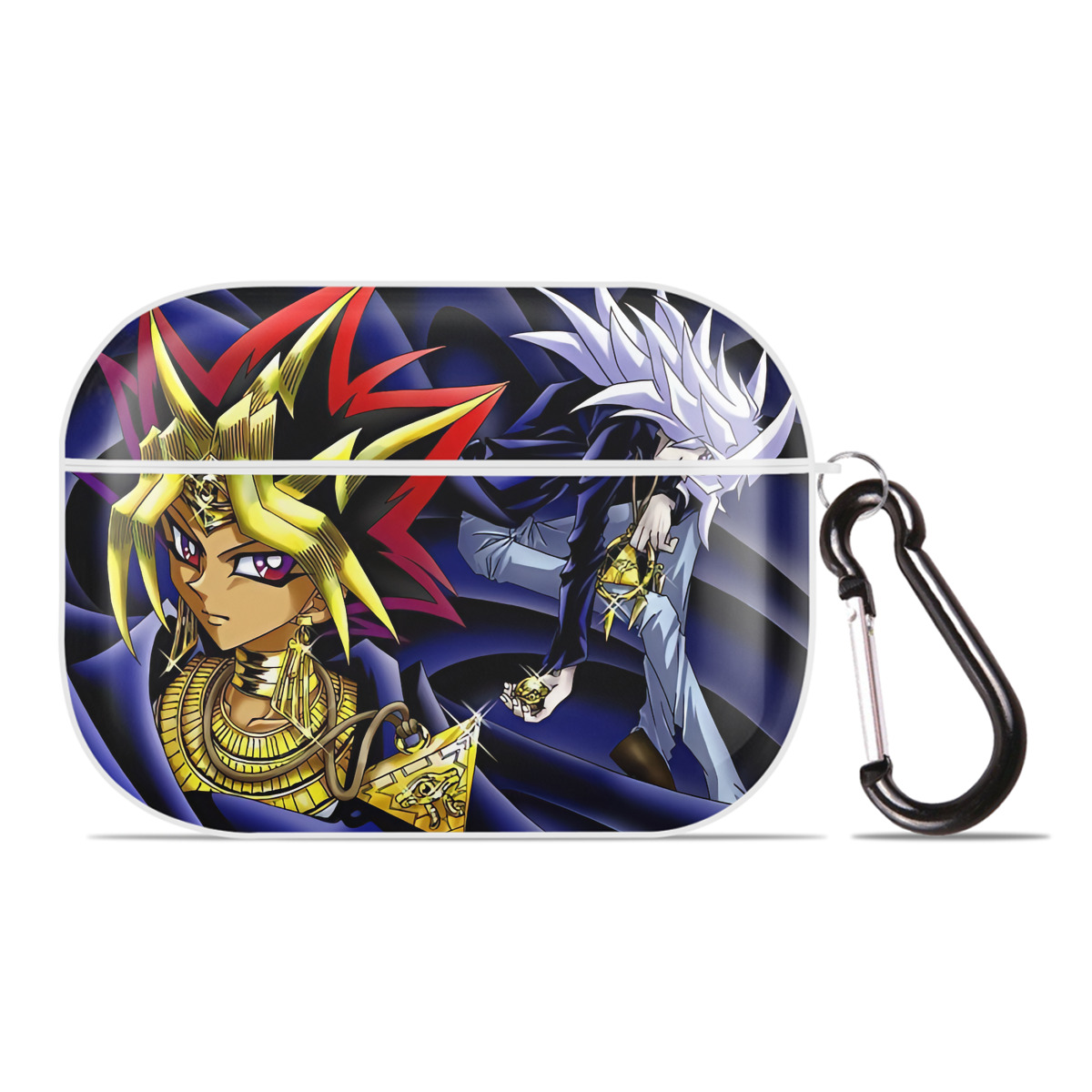 （画像用） 遊☆戯☆王 Yu-Gi-Oh! 【AirPods Pro用】ハードシェル保護ケース 耐衝撃・防指紋・カラビナ付き商品仕様