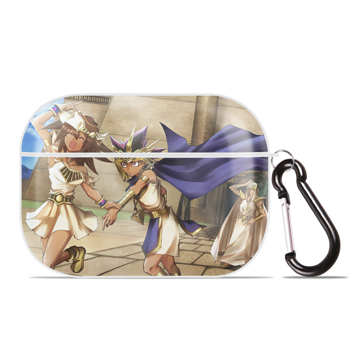 （画像用） 遊☆戯☆王 Yu-Gi-Oh! 【AirPods Pro用】ハードシェル保護ケース 耐衝撃・防指紋・カラビナ付き商品仕様