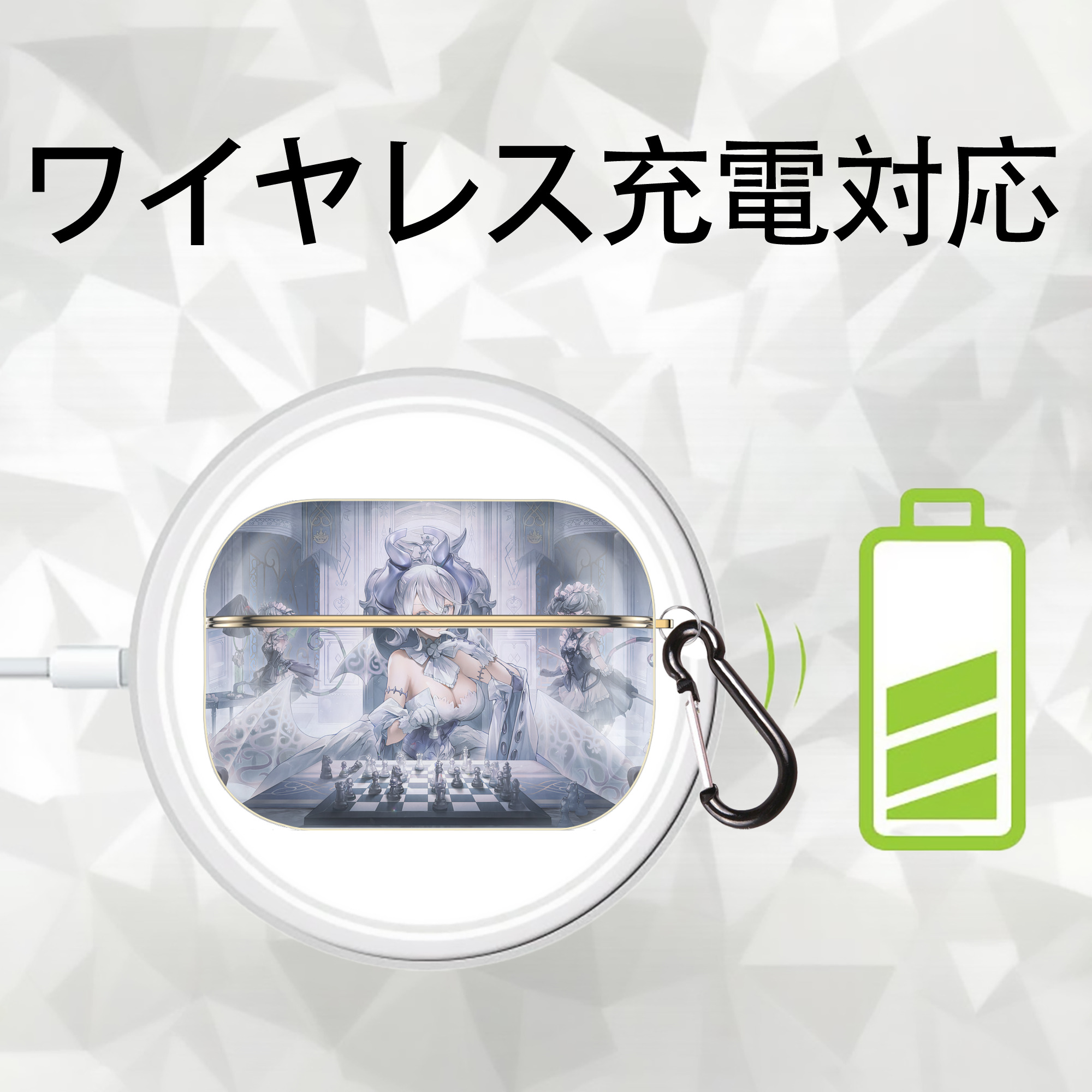 遊☆戯☆王 Yu-Gi-Oh! 【AirPods Pro用】ハードシェル保護ケース｜耐衝撃・防指紋・カラビナ付き商品仕様