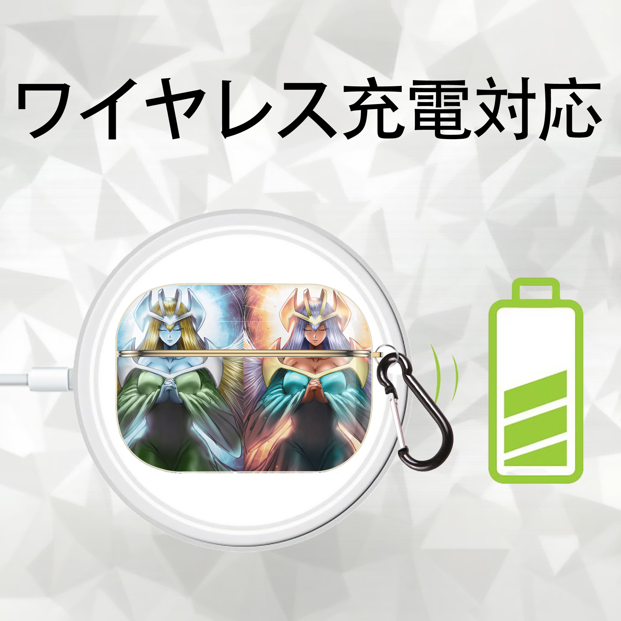 遊☆戯☆王 Yu-Gi-Oh! 【AirPods Pro用】ハードシェル保護ケース｜耐衝撃・防指紋・カラビナ付き商品仕様