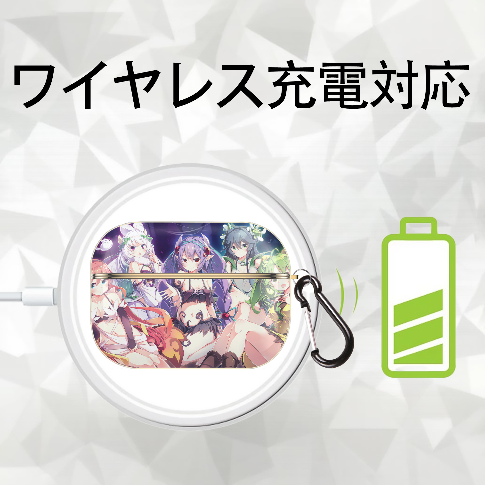 遊☆戯☆王 Yu-Gi-Oh! 【AirPods Pro用】ハードシェル保護ケース｜耐衝撃・防指紋・カラビナ付き商品仕様