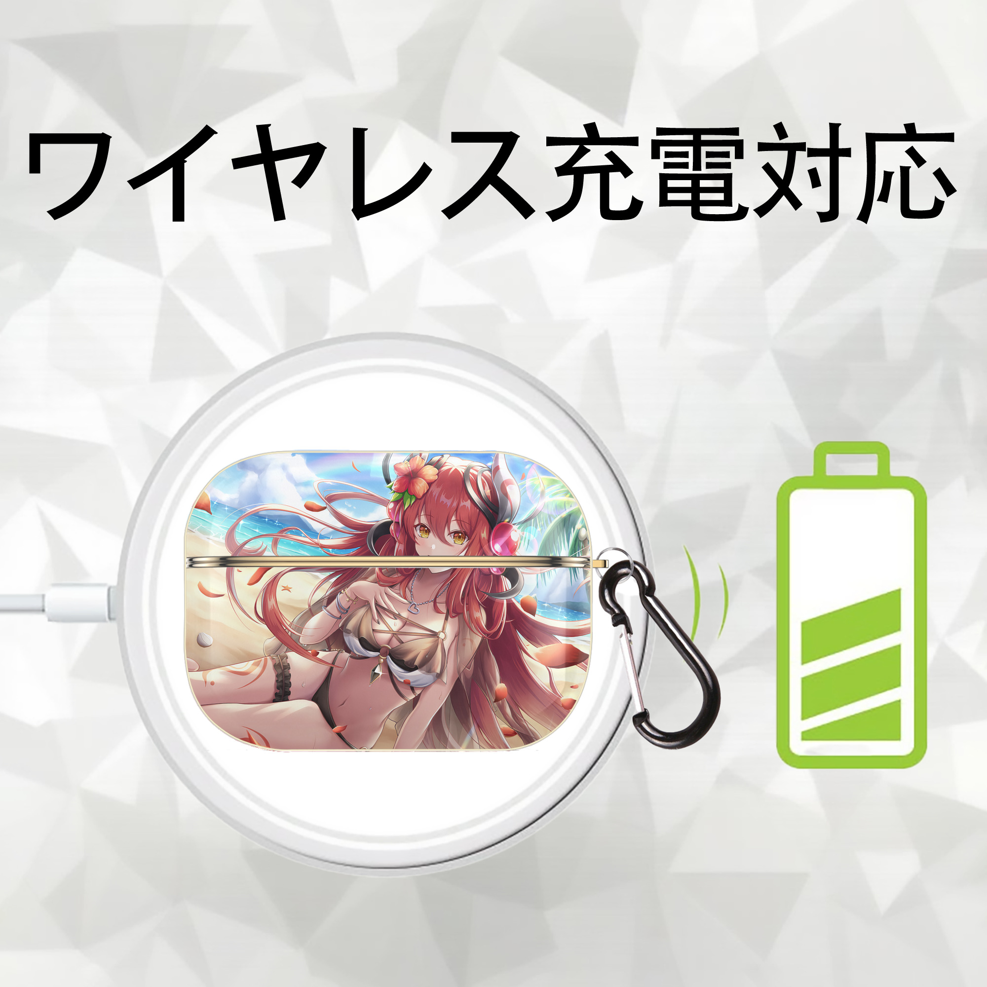 遊☆戯☆王 Yu-Gi-Oh! 【AirPods Pro用】ハードシェル保護ケース｜耐衝撃・防指紋・カラビナ付き商品仕様