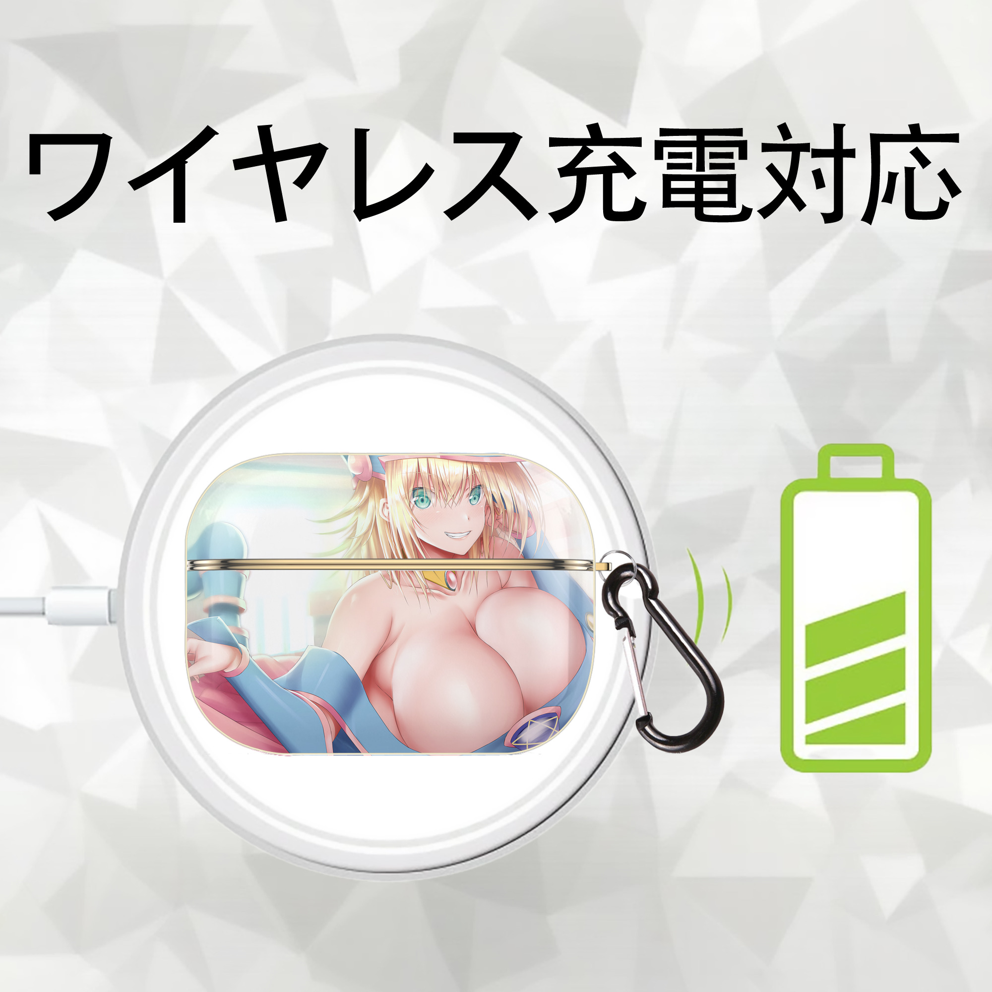 遊☆戯☆王 Yu-Gi-Oh! 【AirPods Pro用】ハードシェル保護ケース｜耐衝撃・防指紋・カラビナ付き商品仕様