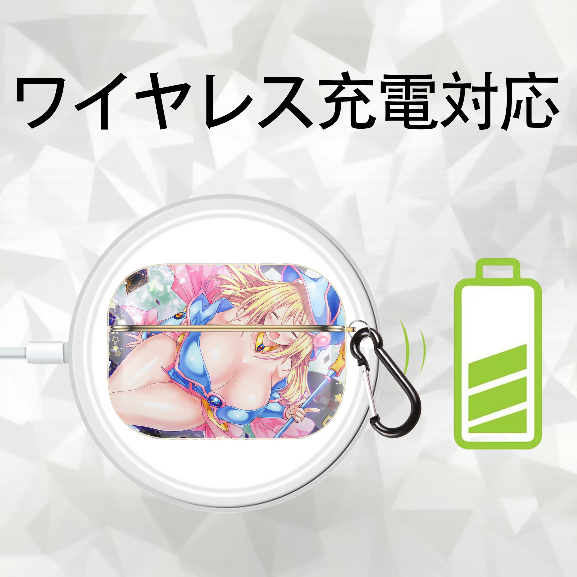 遊☆戯☆王 Yu-Gi-Oh! 【AirPods Pro用】ハードシェル保護ケース｜耐衝撃・防指紋・カラビナ付き商品仕様