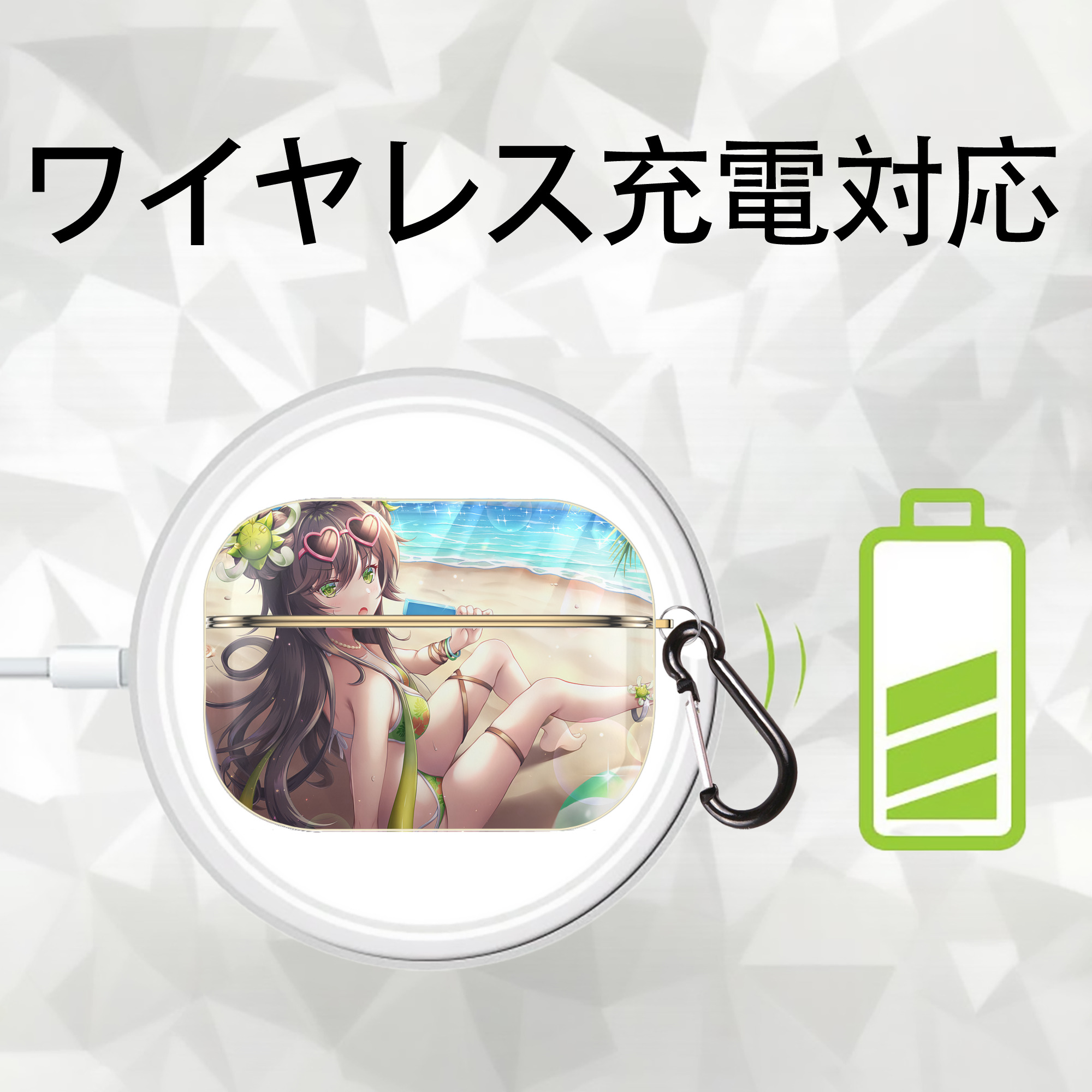 遊☆戯☆王 Yu-Gi-Oh! 【AirPods Pro用】ハードシェル保護ケース｜耐衝撃・防指紋・カラビナ付き商品仕様