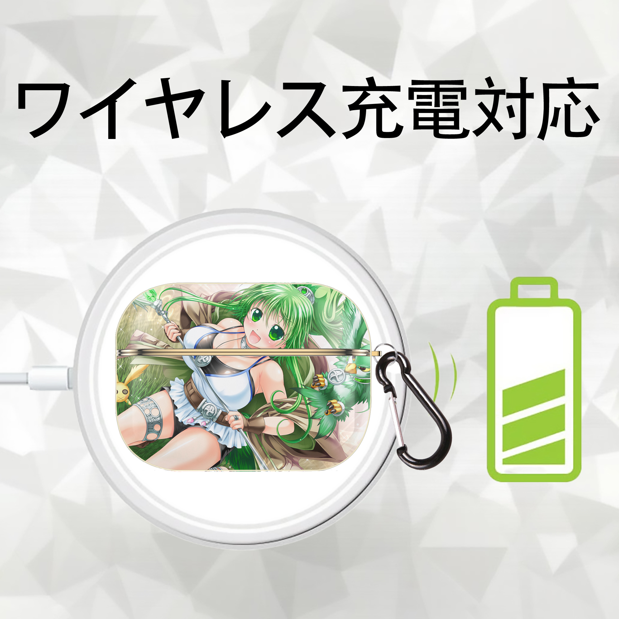 遊☆戯☆王 Yu-Gi-Oh! 【AirPods Pro用】ハードシェル保護ケース｜耐衝撃・防指紋・カラビナ付き商品仕様