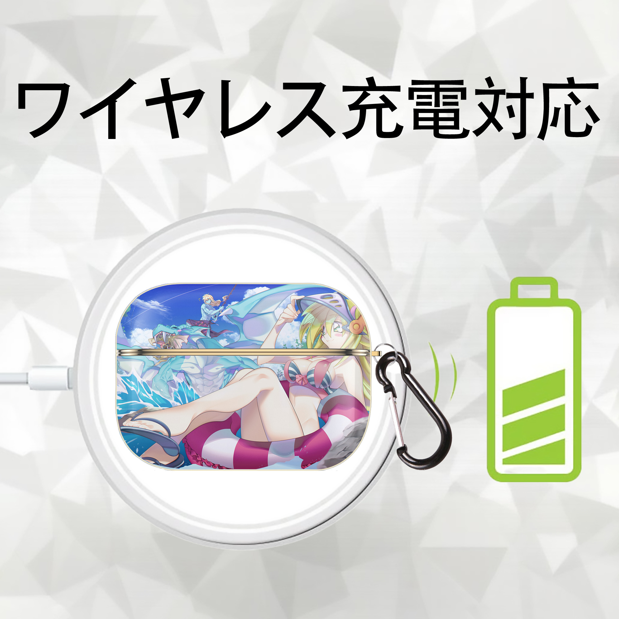 遊☆戯☆王 Yu-Gi-Oh! 【AirPods Pro用】ハードシェル保護ケース｜耐衝撃・防指紋・カラビナ付き商品仕様