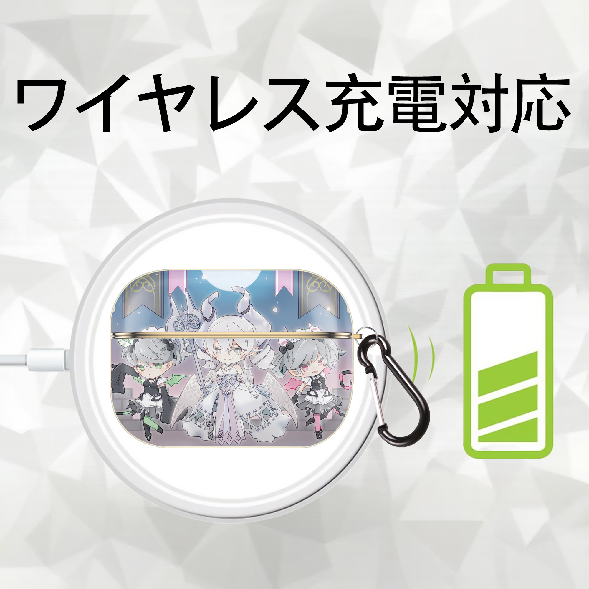 遊☆戯☆王 Yu-Gi-Oh! 【AirPods Pro用】ハードシェル保護ケース｜耐衝撃・防指紋・カラビナ付き商品仕様