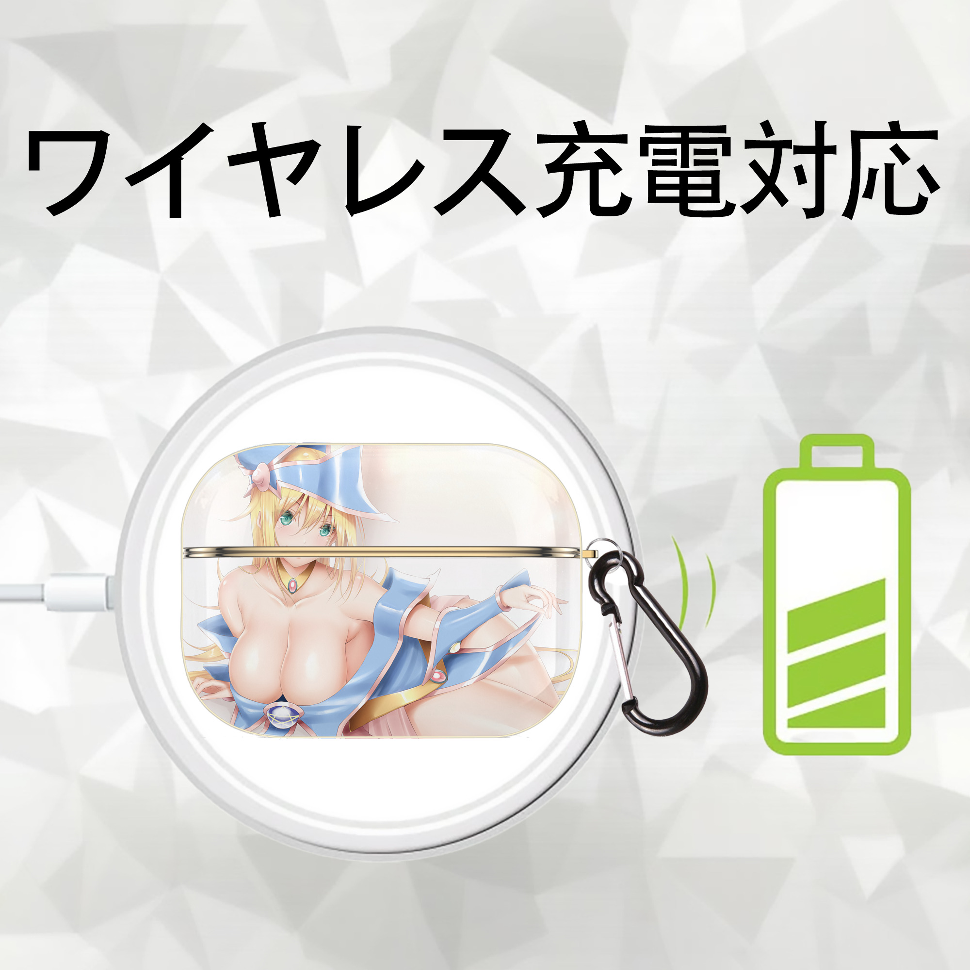 遊☆戯☆王 Yu-Gi-Oh! 【AirPods Pro用】ハードシェル保護ケース｜耐衝撃・防指紋・カラビナ付き商品仕様