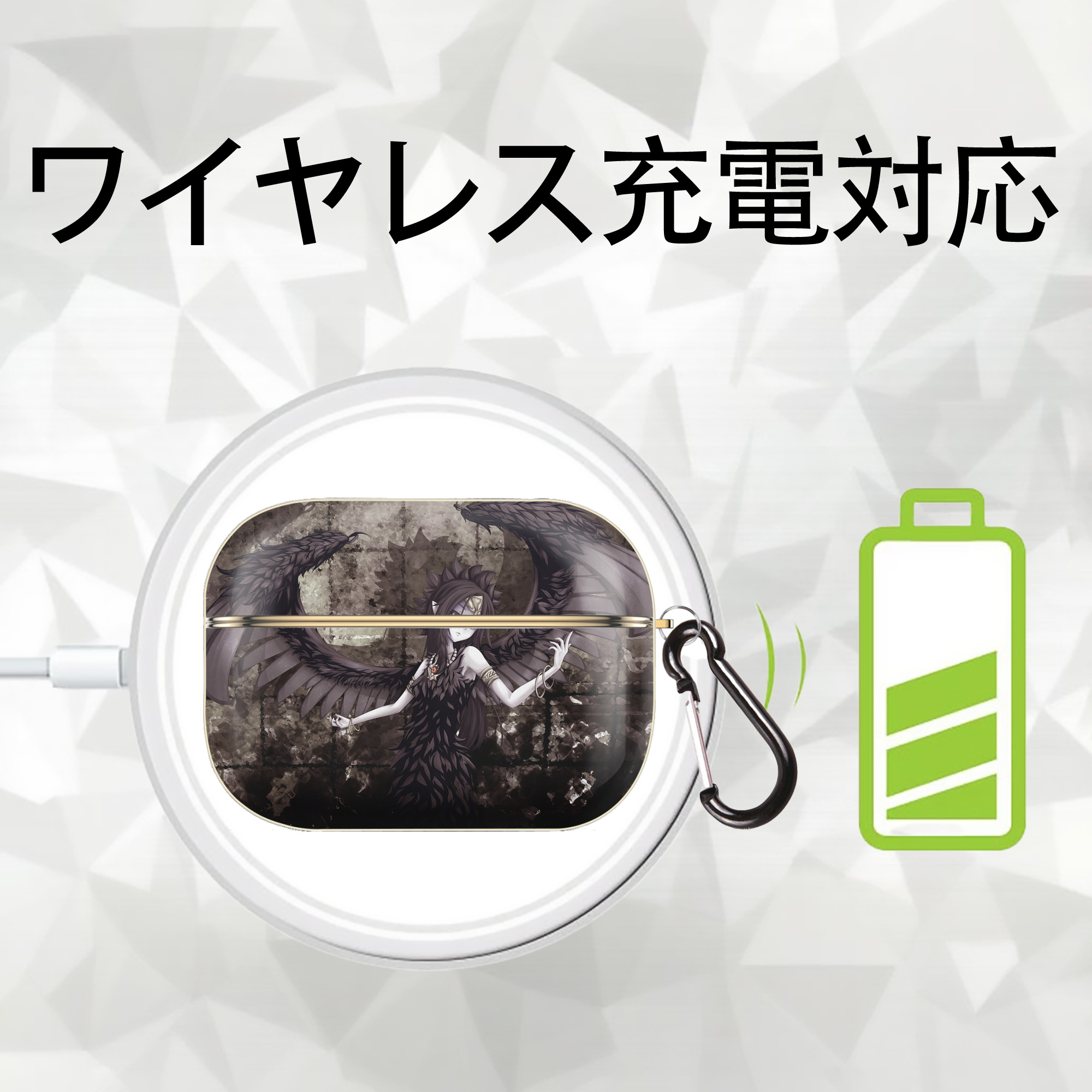 遊☆戯☆王 Yu-Gi-Oh! 【AirPods Pro用】ハードシェル保護ケース｜耐衝撃・防指紋・カラビナ付き商品仕様