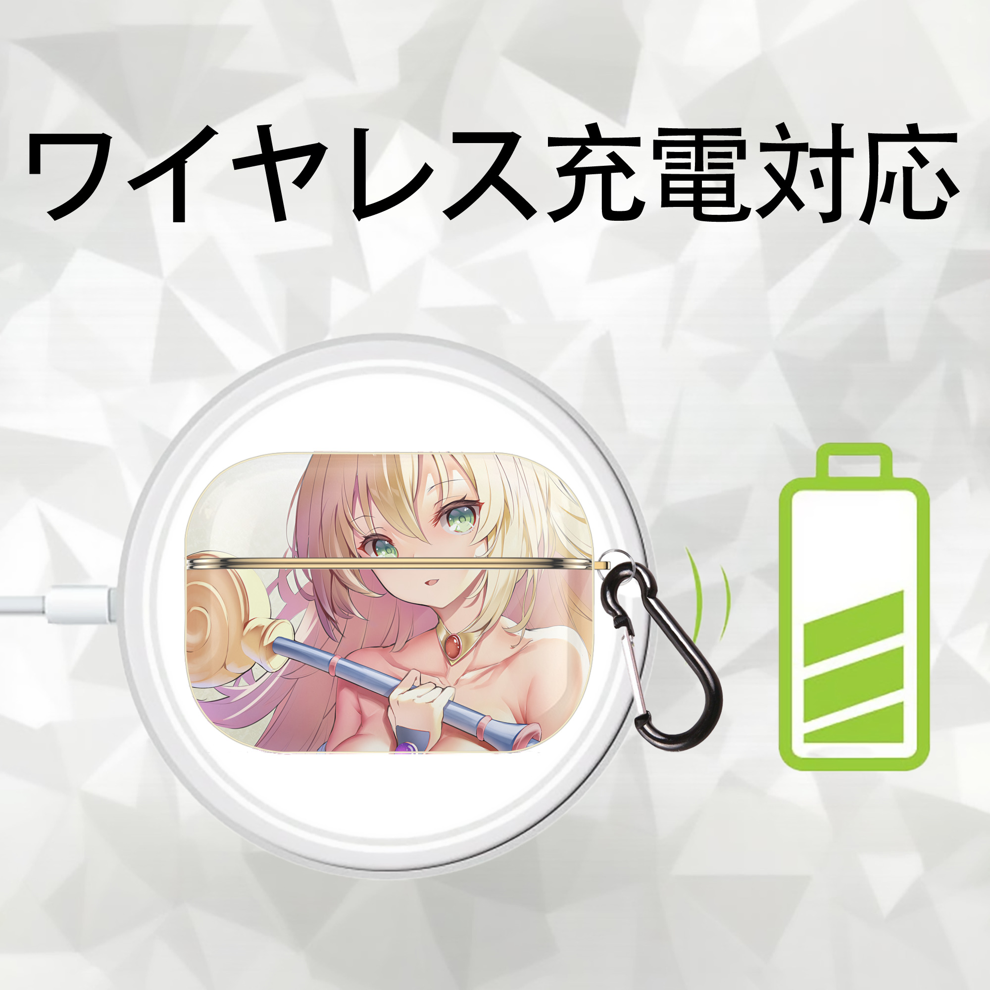 遊☆戯☆王 Yu-Gi-Oh! 【AirPods Pro用】ハードシェル保護ケース｜耐衝撃・防指紋・カラビナ付き商品仕様