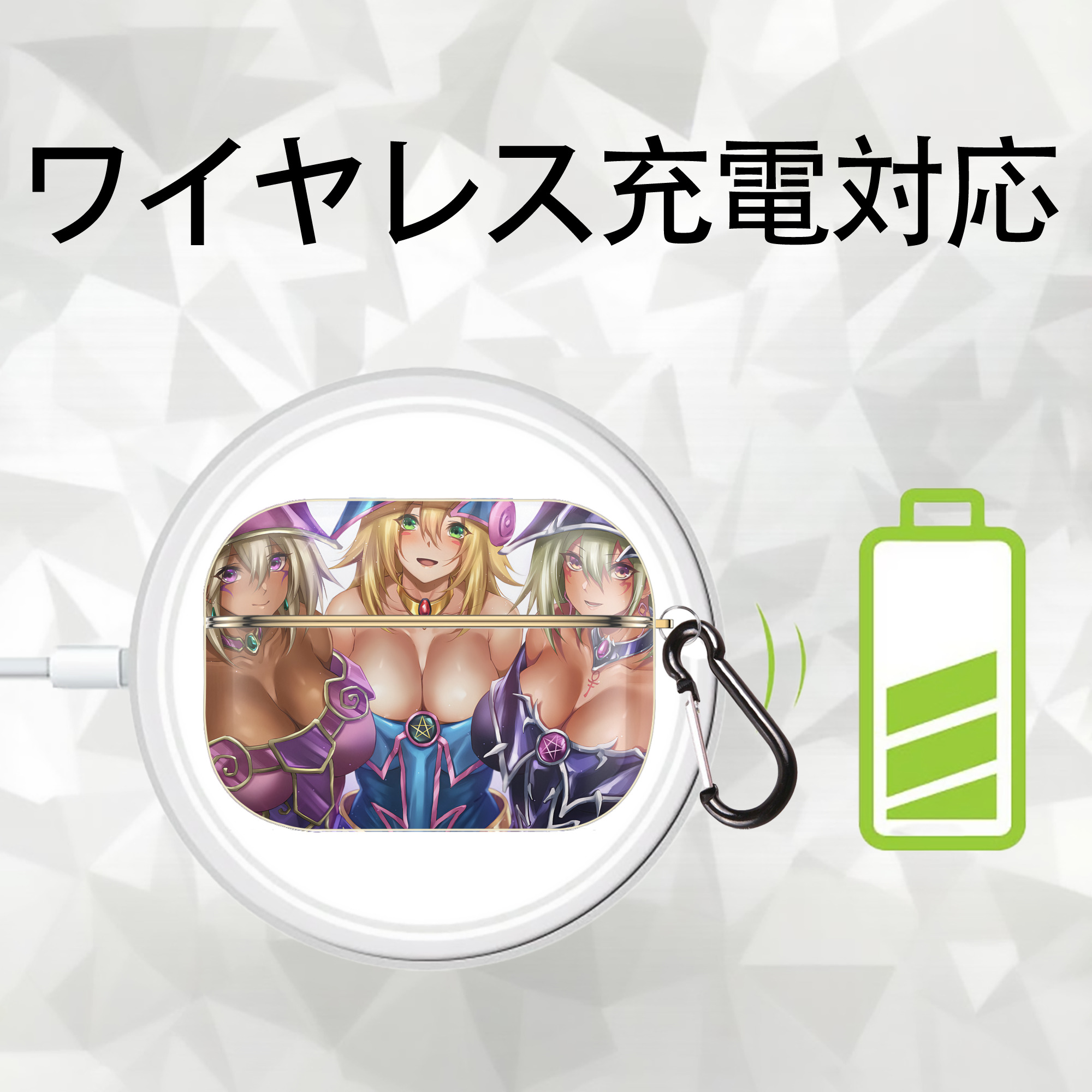 遊☆戯☆王 Yu-Gi-Oh! 【AirPods Pro用】ハードシェル保護ケース｜耐衝撃・防指紋・カラビナ付き商品仕様