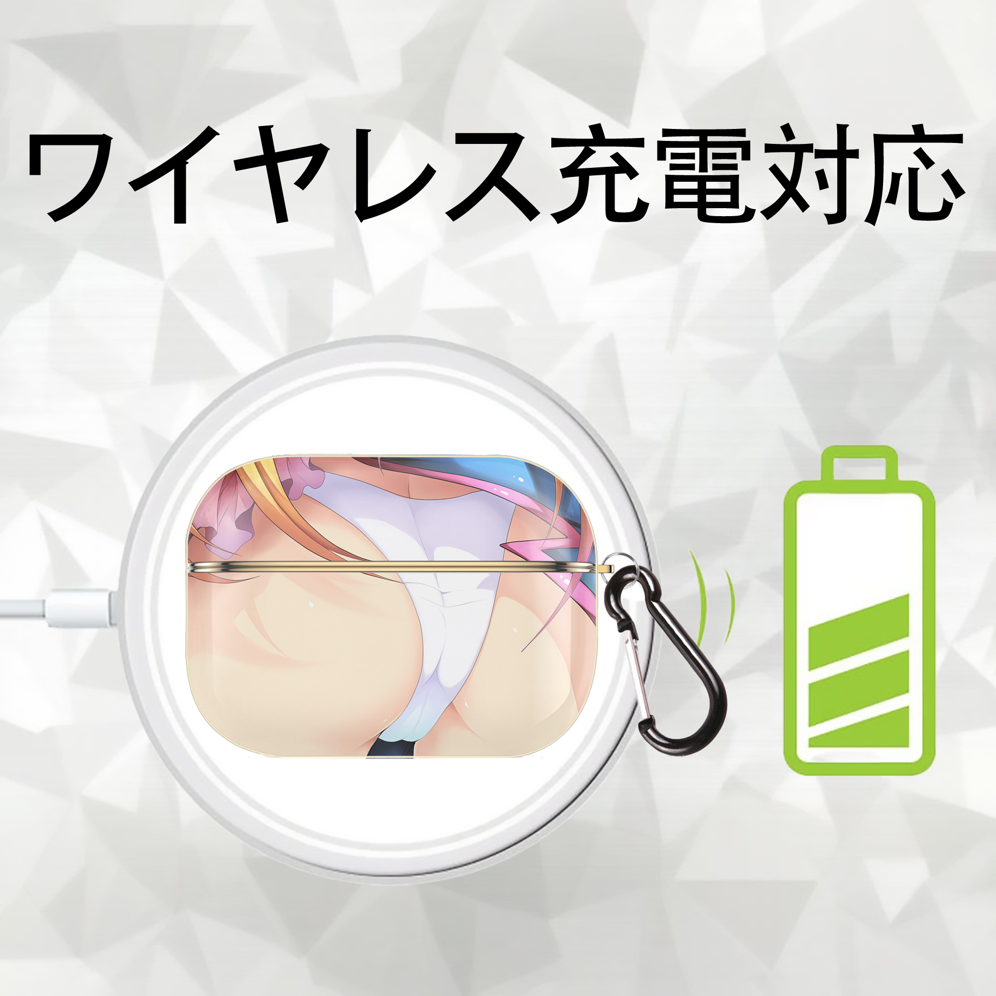遊☆戯☆王 Yu-Gi-Oh! 【AirPods Pro用】ハードシェル保護ケース｜耐衝撃・防指紋・カラビナ付き商品仕様
