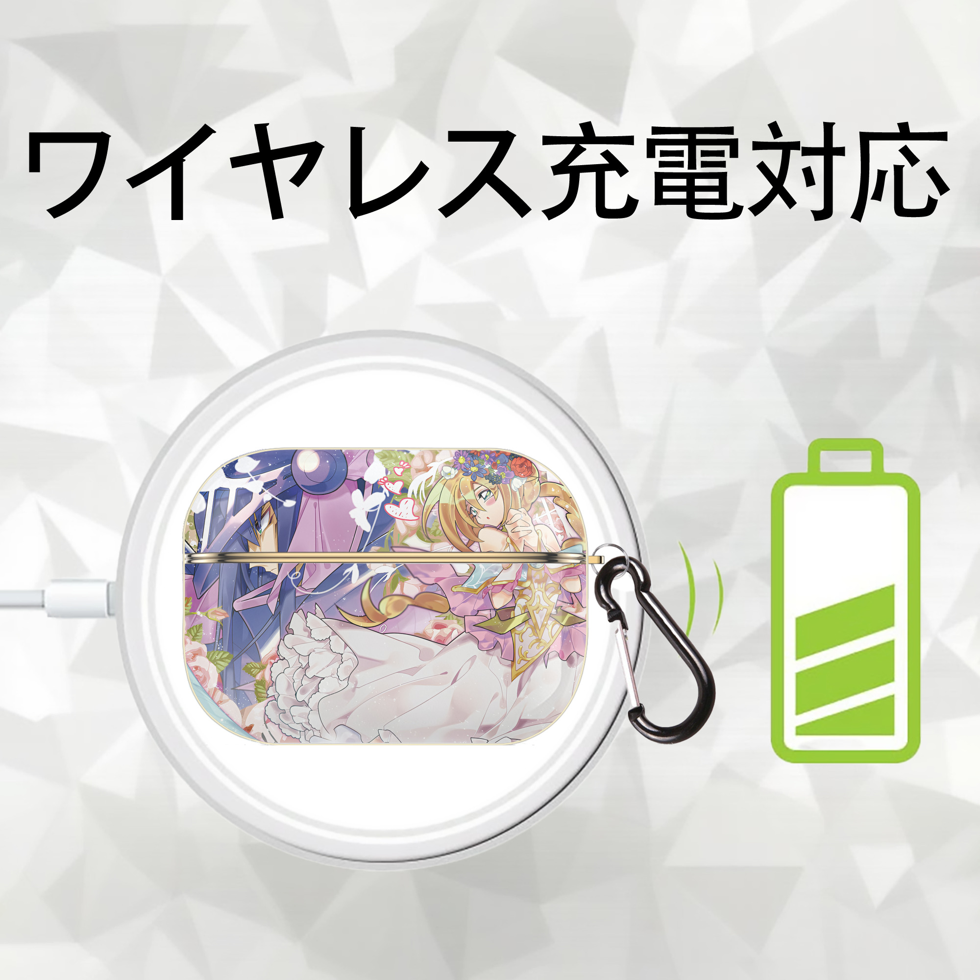 遊☆戯☆王 Yu-Gi-Oh! 【AirPods Pro用】ハードシェル保護ケース｜耐衝撃・防指紋・カラビナ付き商品仕様