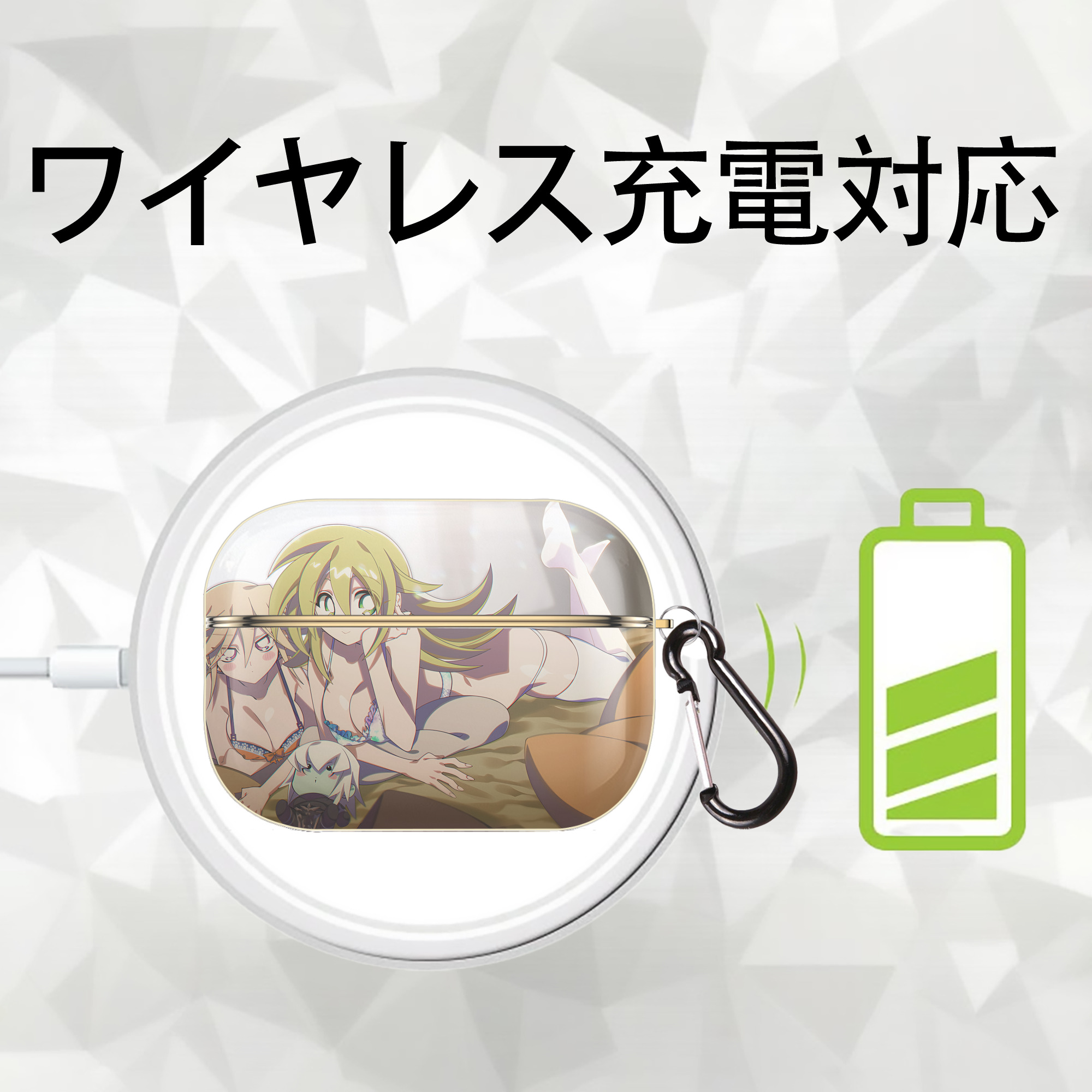 遊☆戯☆王 Yu-Gi-Oh! 【AirPods Pro用】ハードシェル保護ケース｜耐衝撃・防指紋・カラビナ付き商品仕様