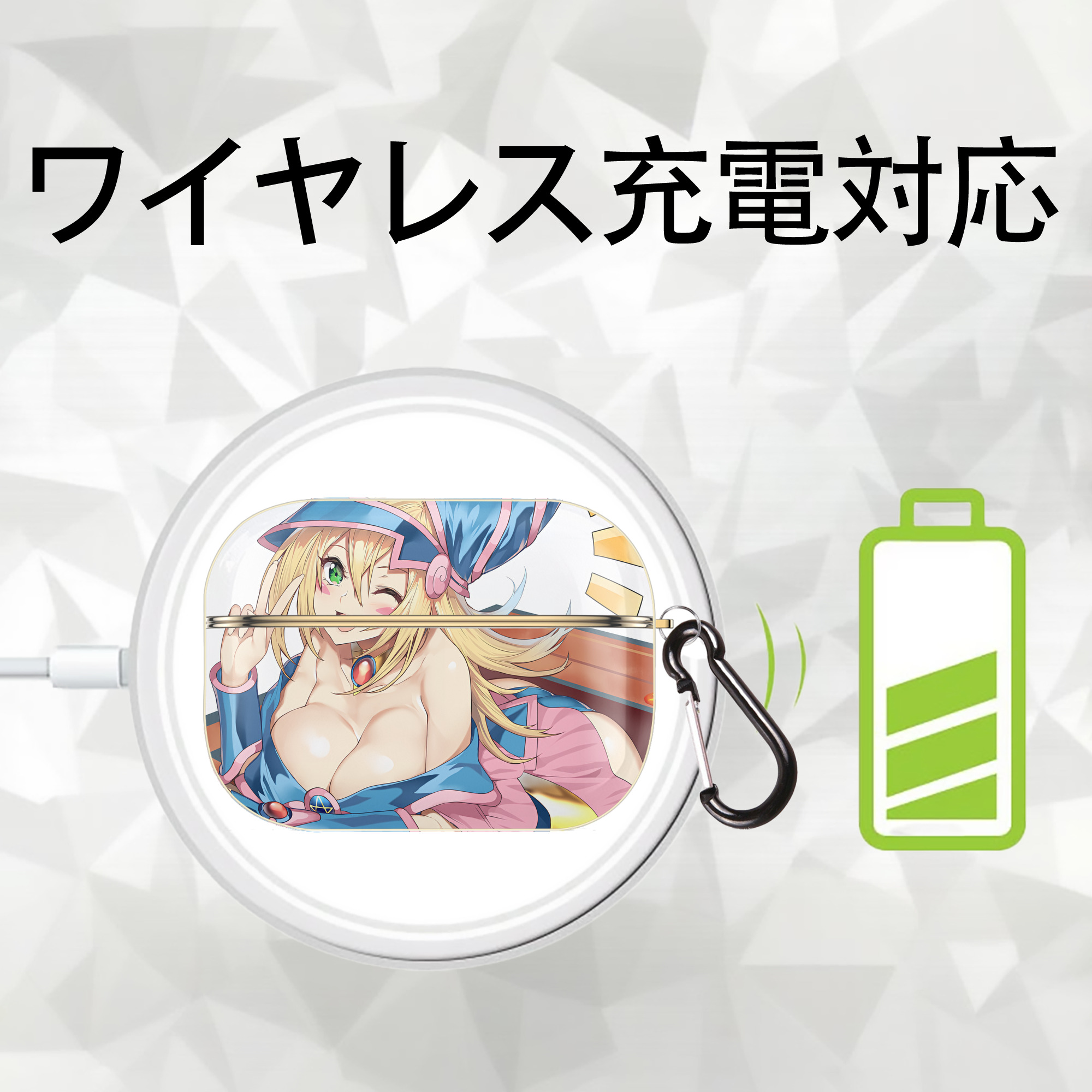 遊☆戯☆王 Yu-Gi-Oh! 【AirPods Pro用】ハードシェル保護ケース｜耐衝撃・防指紋・カラビナ付き商品仕様