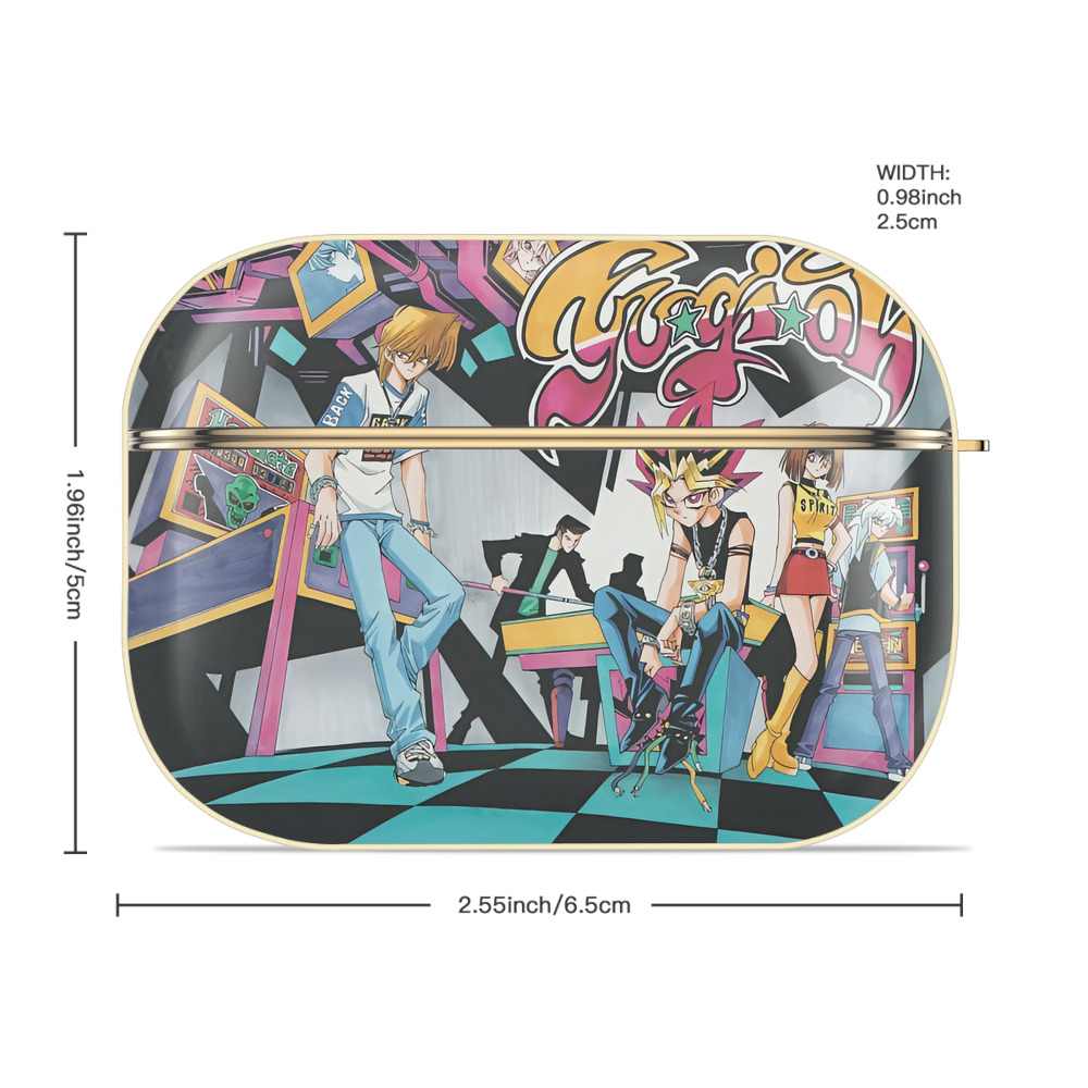 遊☆戯☆王 Yu-Gi-Oh! 【AirPods Pro用】ハードシェル保護ケース｜耐衝撃・防指紋・カラビナ付き商品仕様
