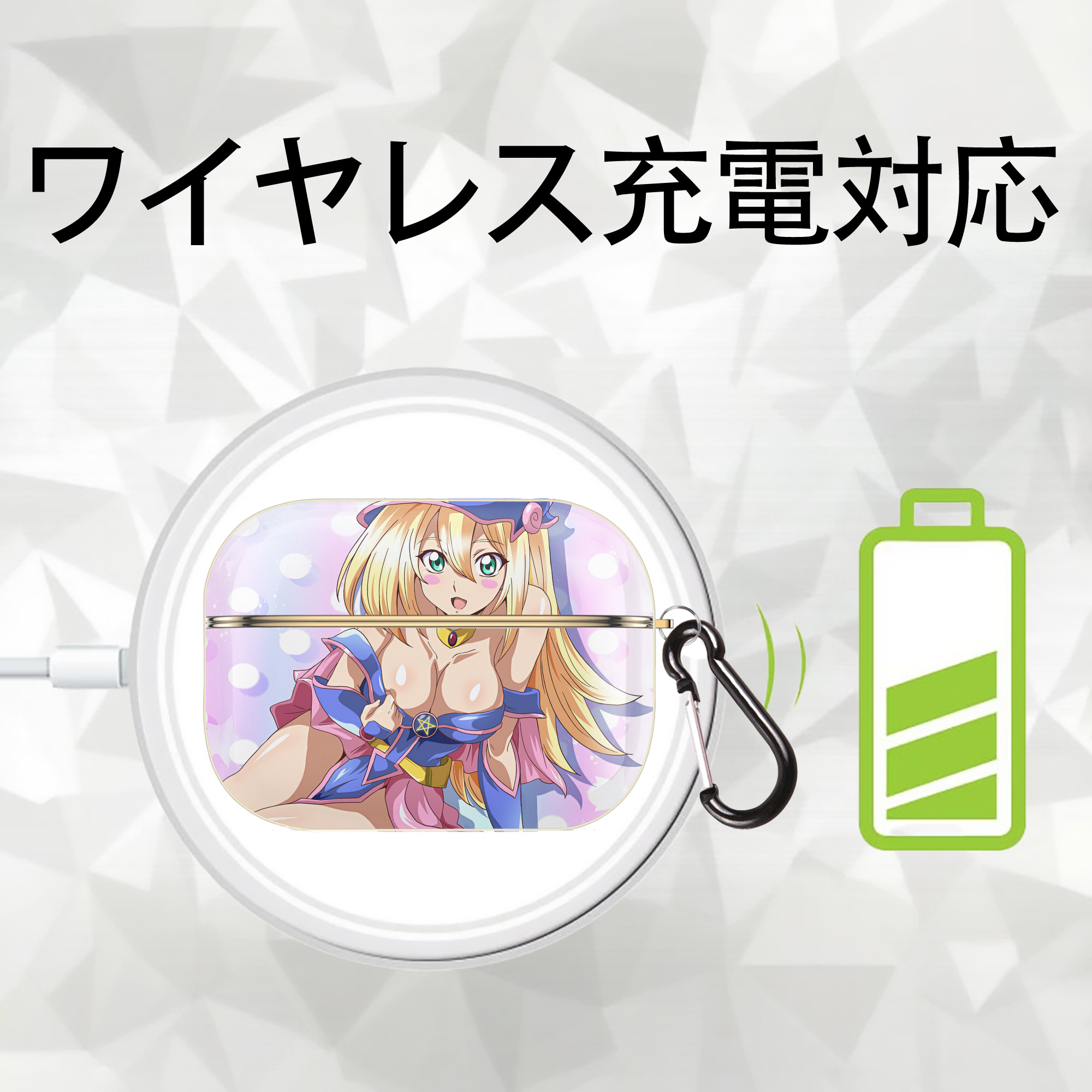 遊☆戯☆王 Yu-Gi-Oh! 【AirPods Pro用】ハードシェル保護ケース｜耐衝撃・防指紋・カラビナ付き商品仕様